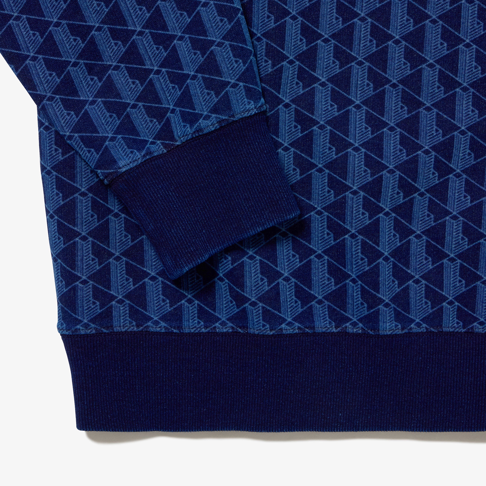 インディゴスウェットモノグラムトラックジャケット