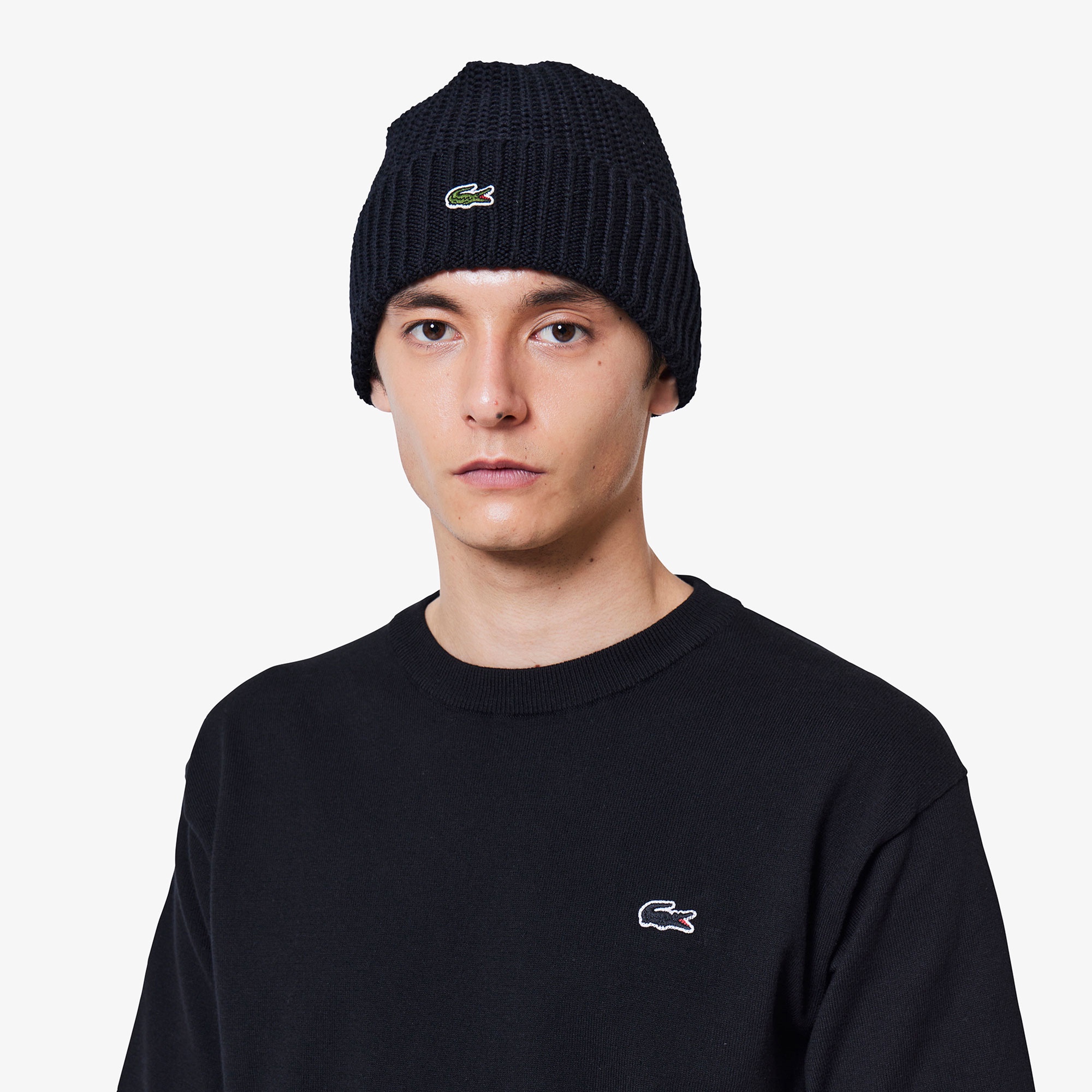 3色混合メランジェニットTシャツ