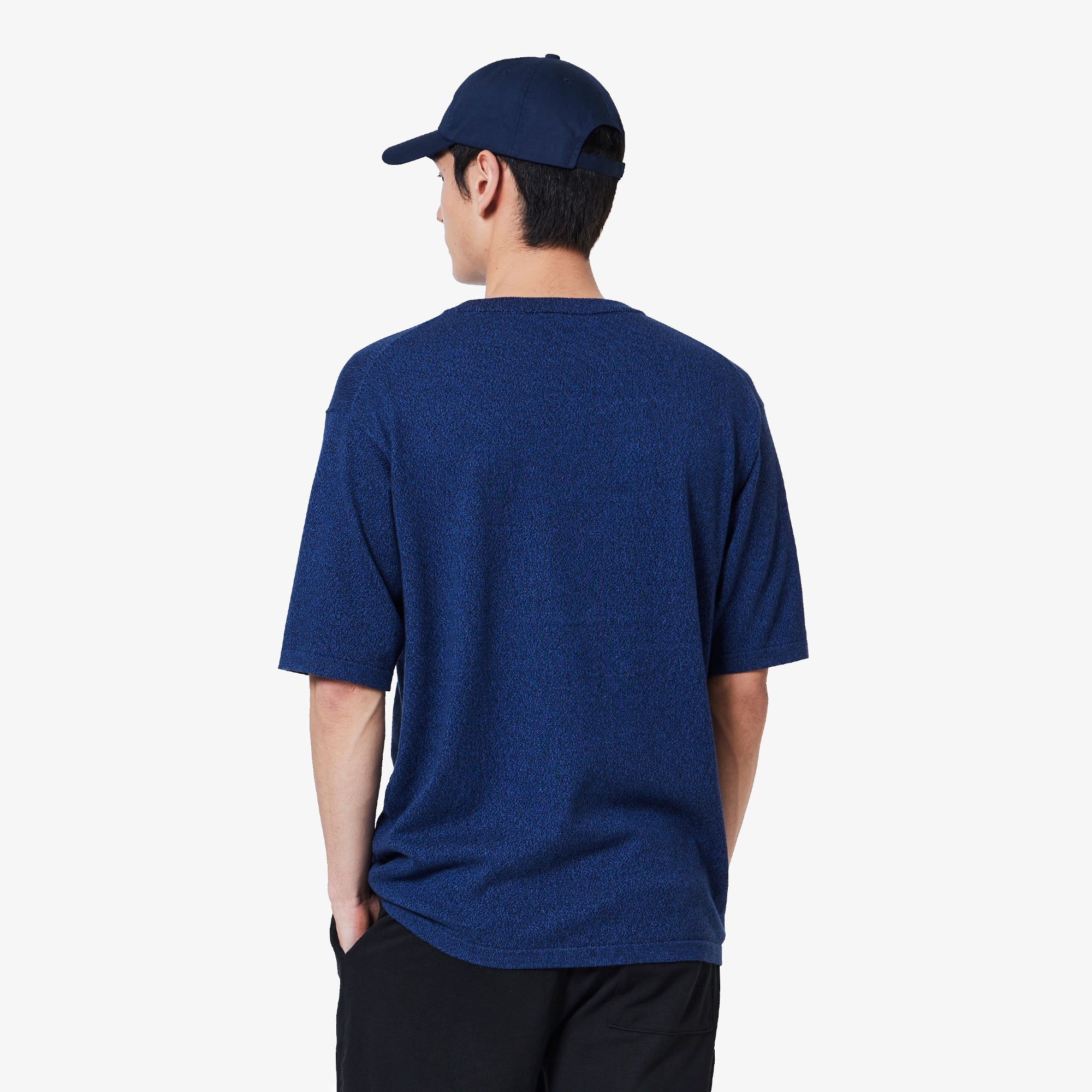 3色混合メランジェニットTシャツ