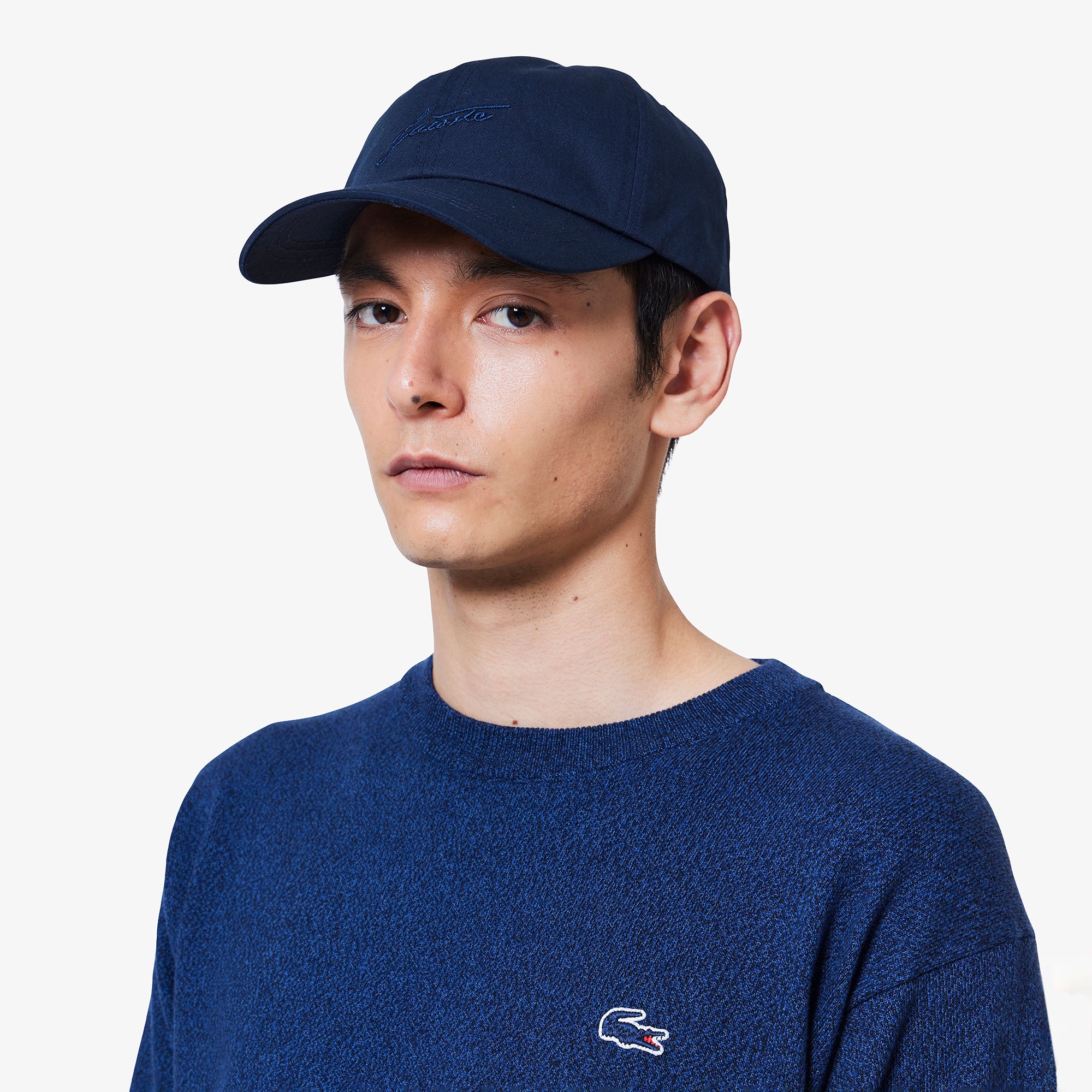 3色混合メランジェニットTシャツ