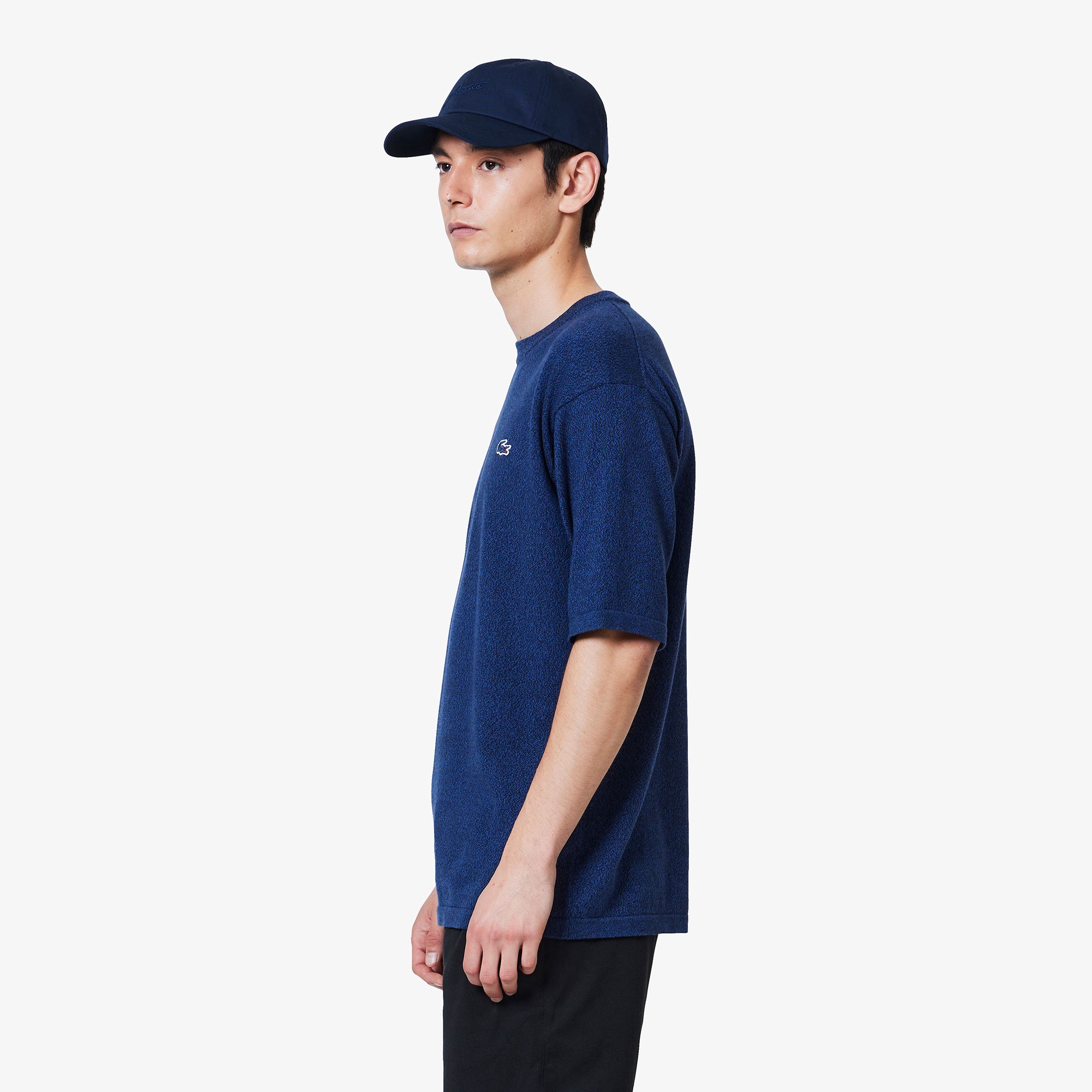 3色混合メランジェニットTシャツ