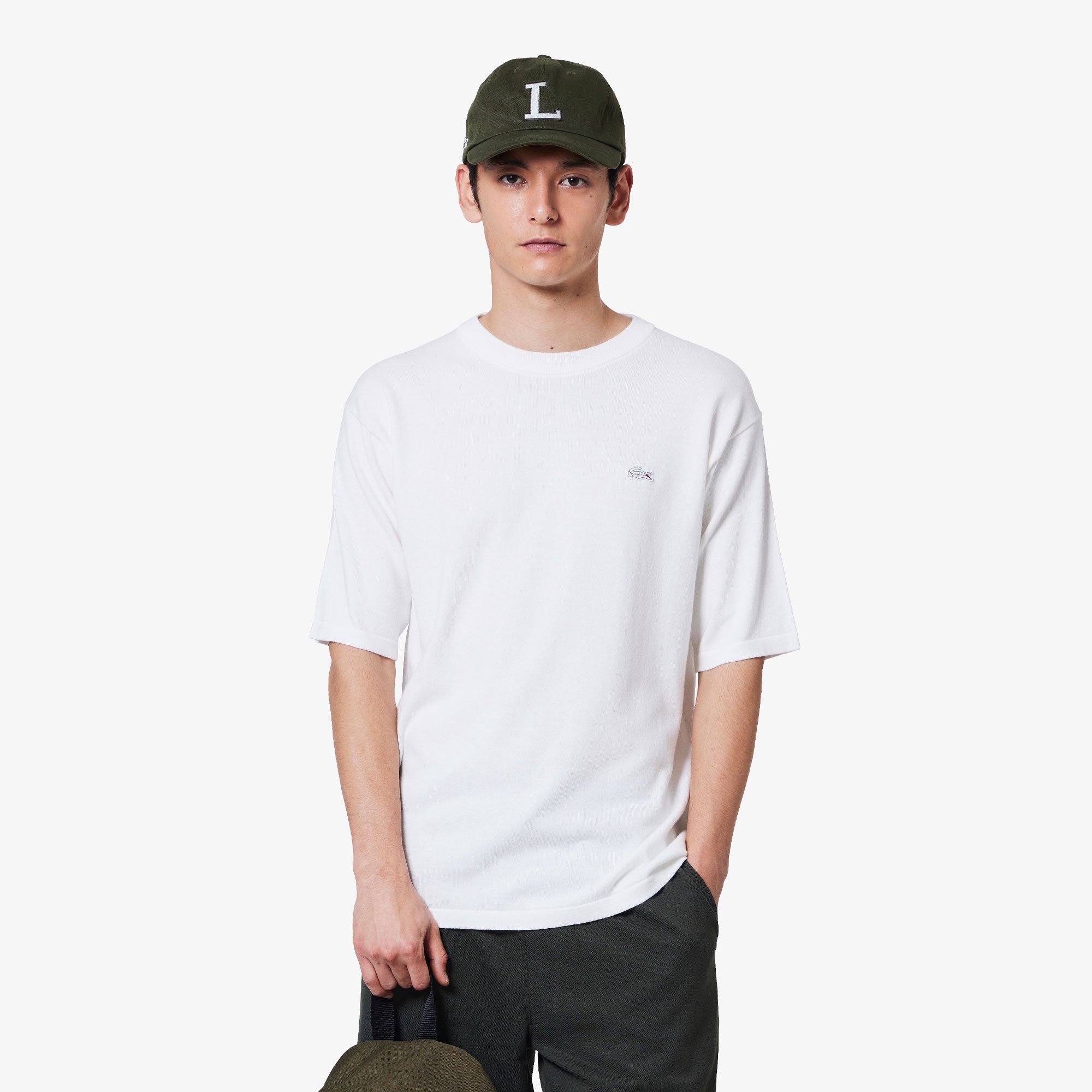 3色混合メランジェニットTシャツ