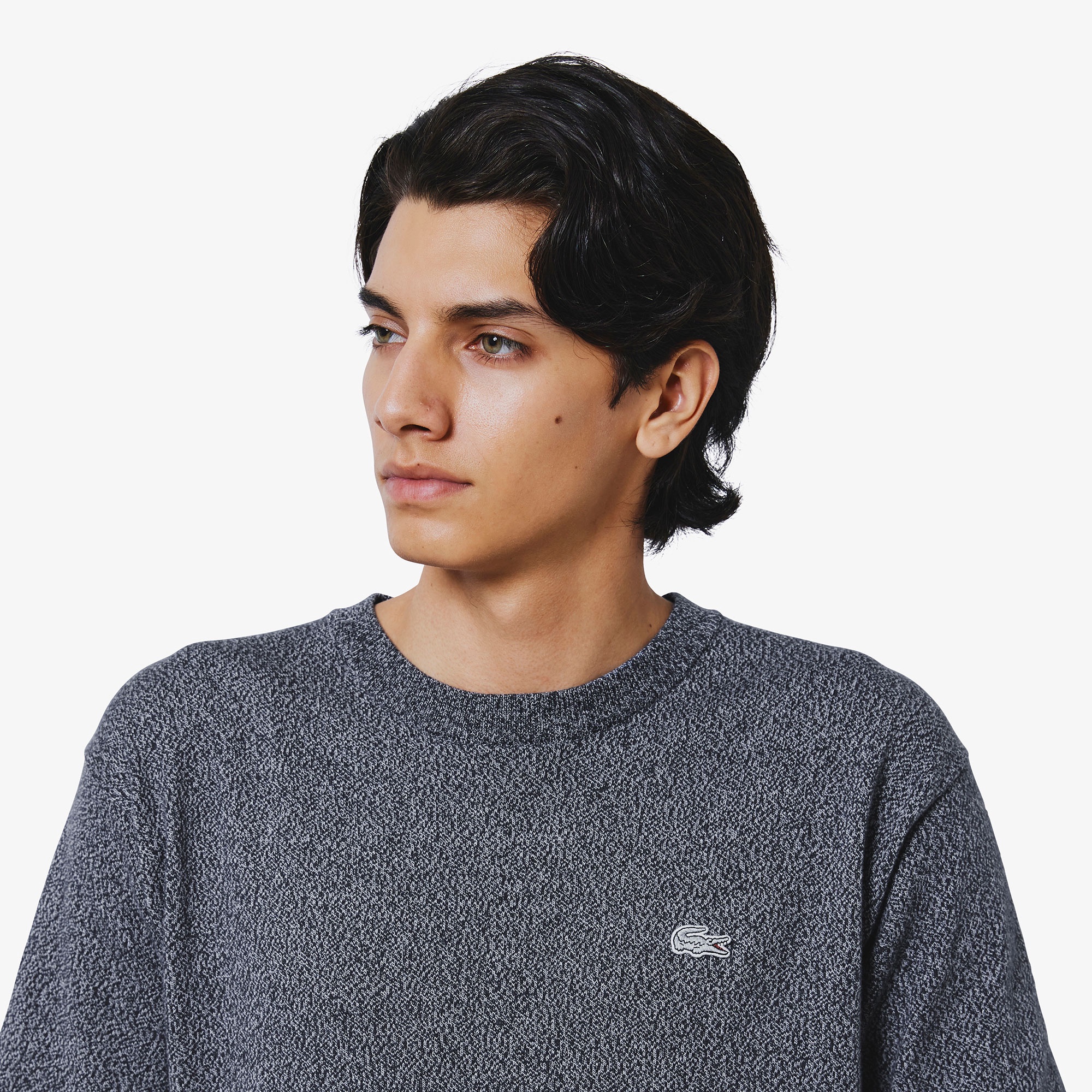 3色混合メランジェニットTシャツ