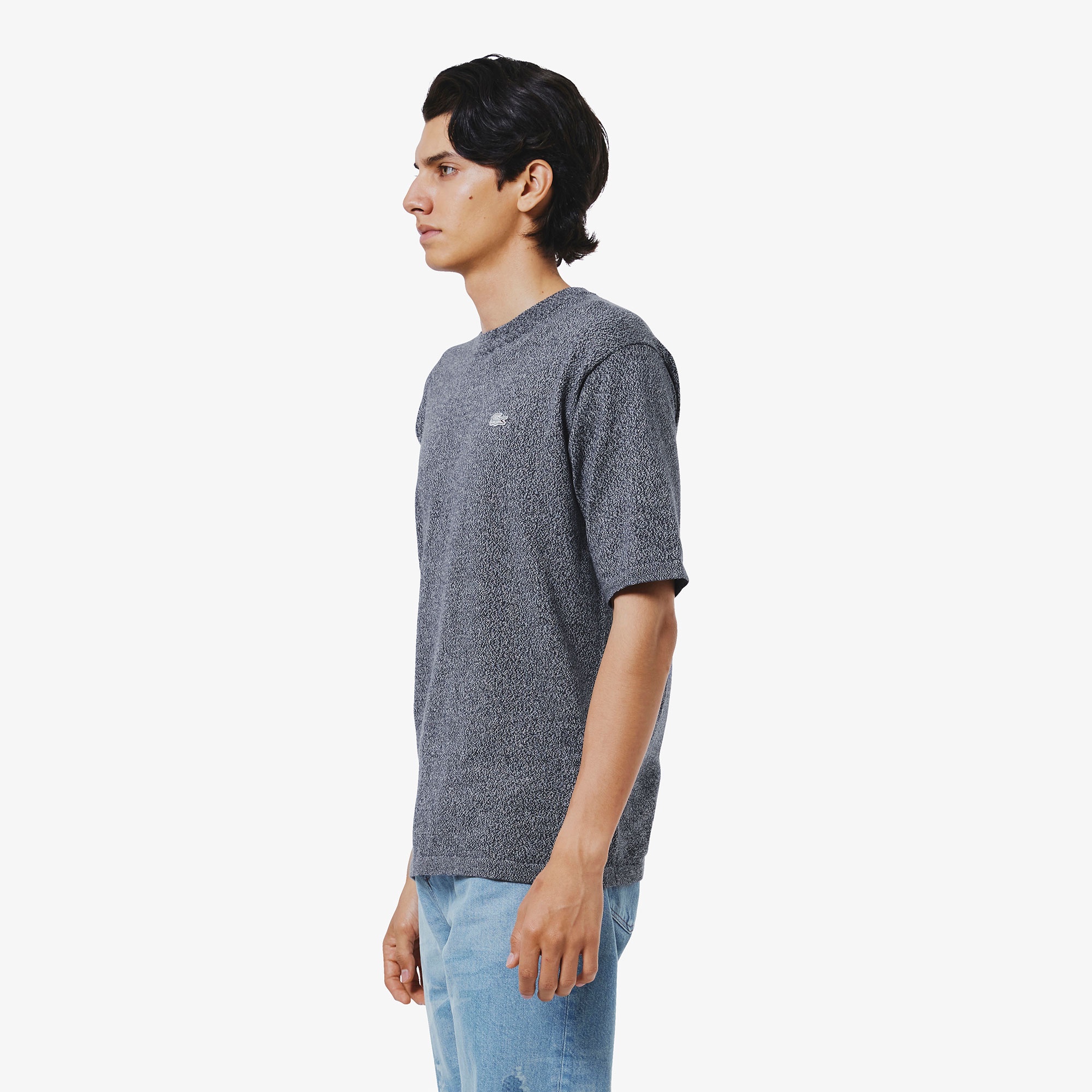 3色混合メランジェニットTシャツ