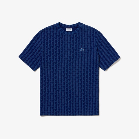 インディゴ鹿の子地Tシャツ