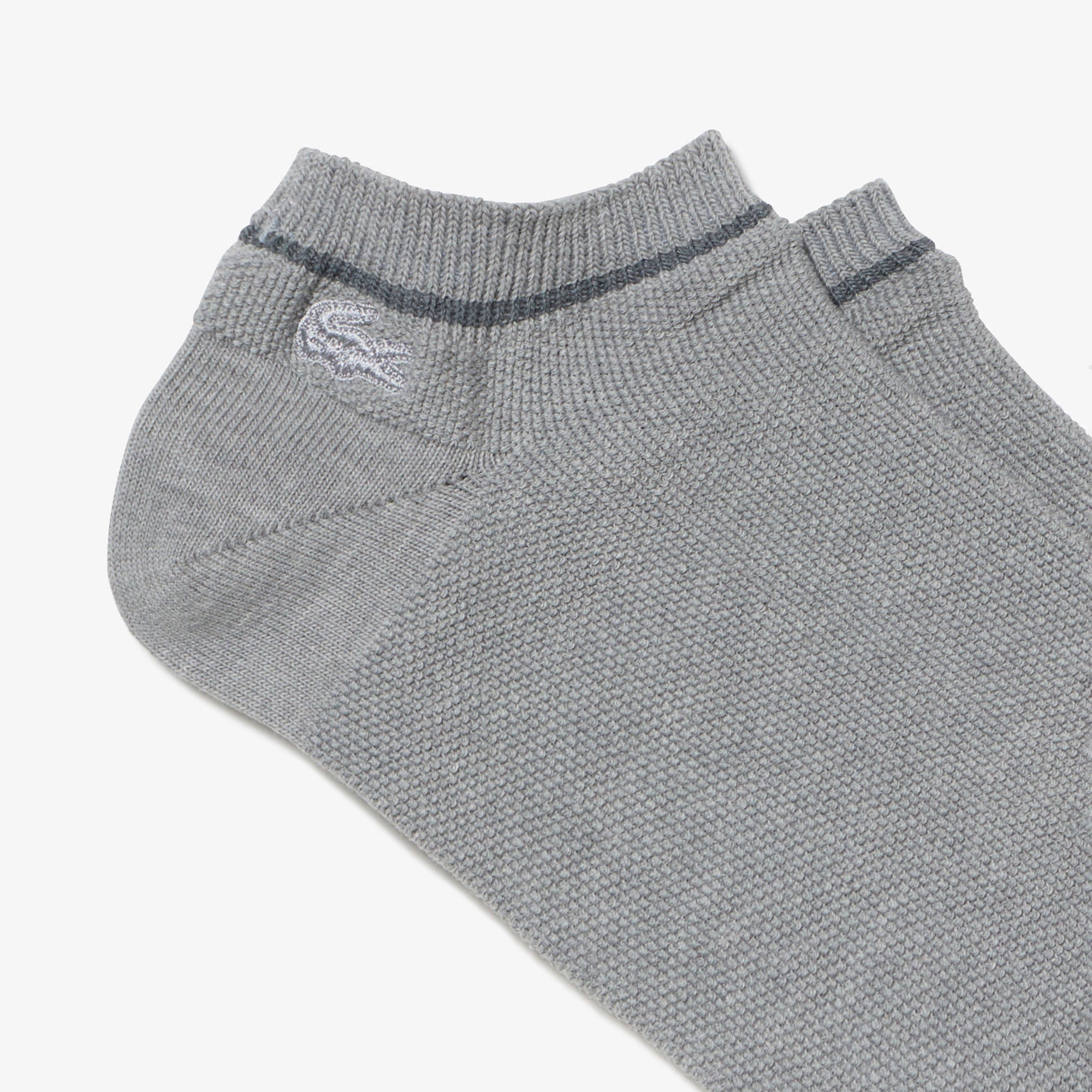 同色ワニロゴショートソックス