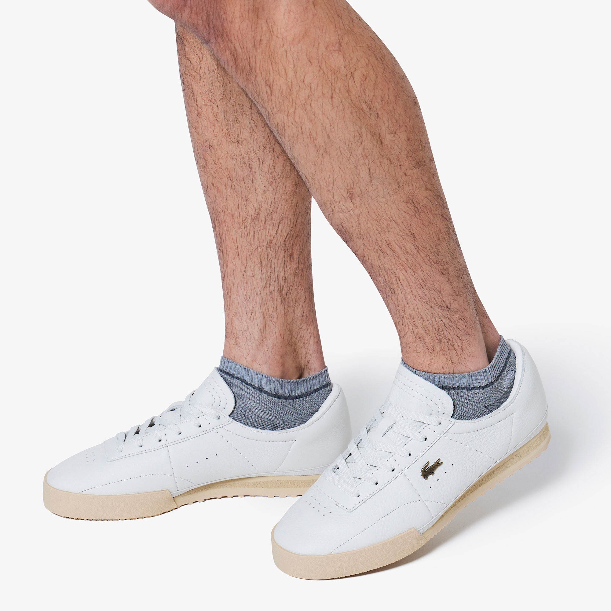 同色ワニロゴショートソックス