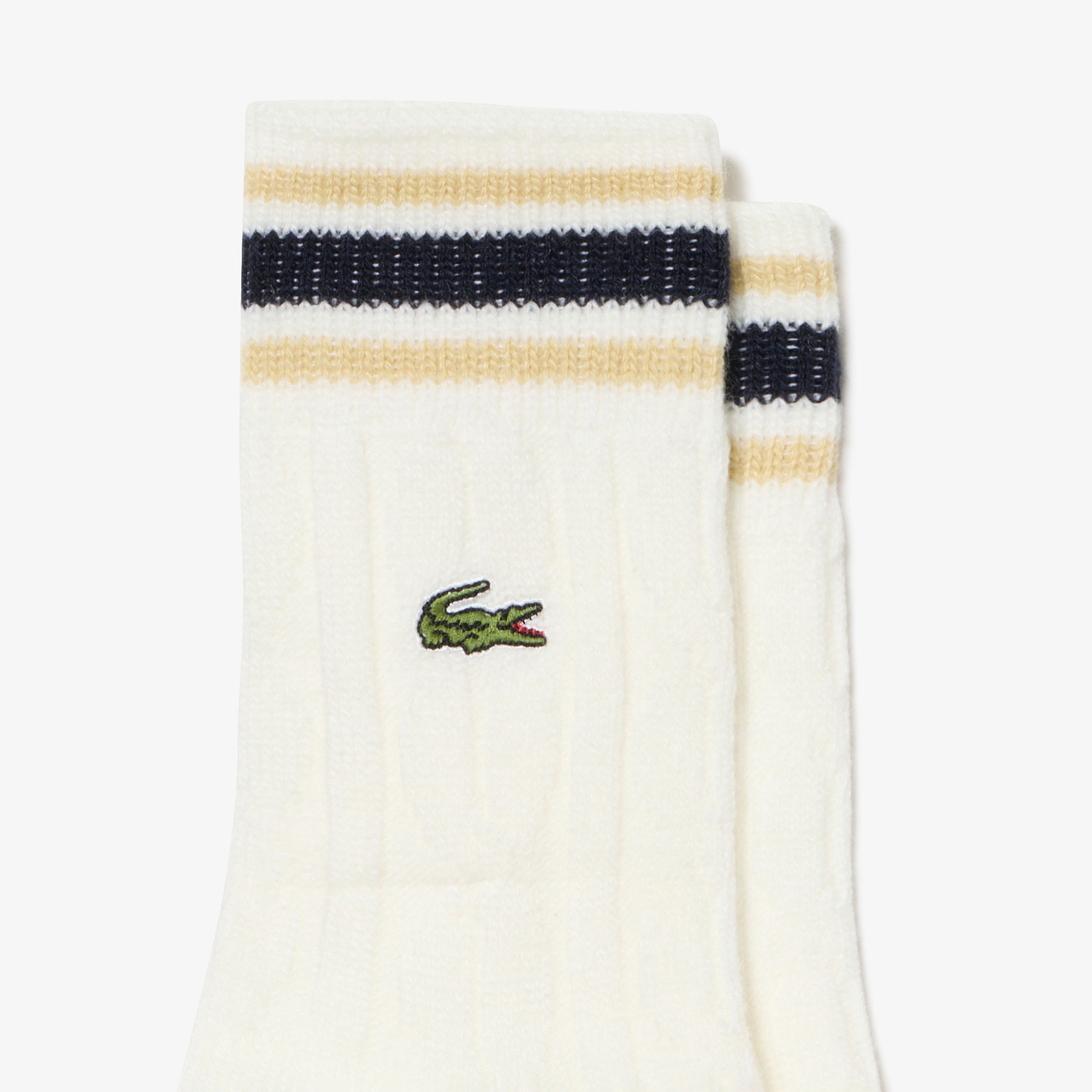 ウィメンズケーブルニットボーダーソックス