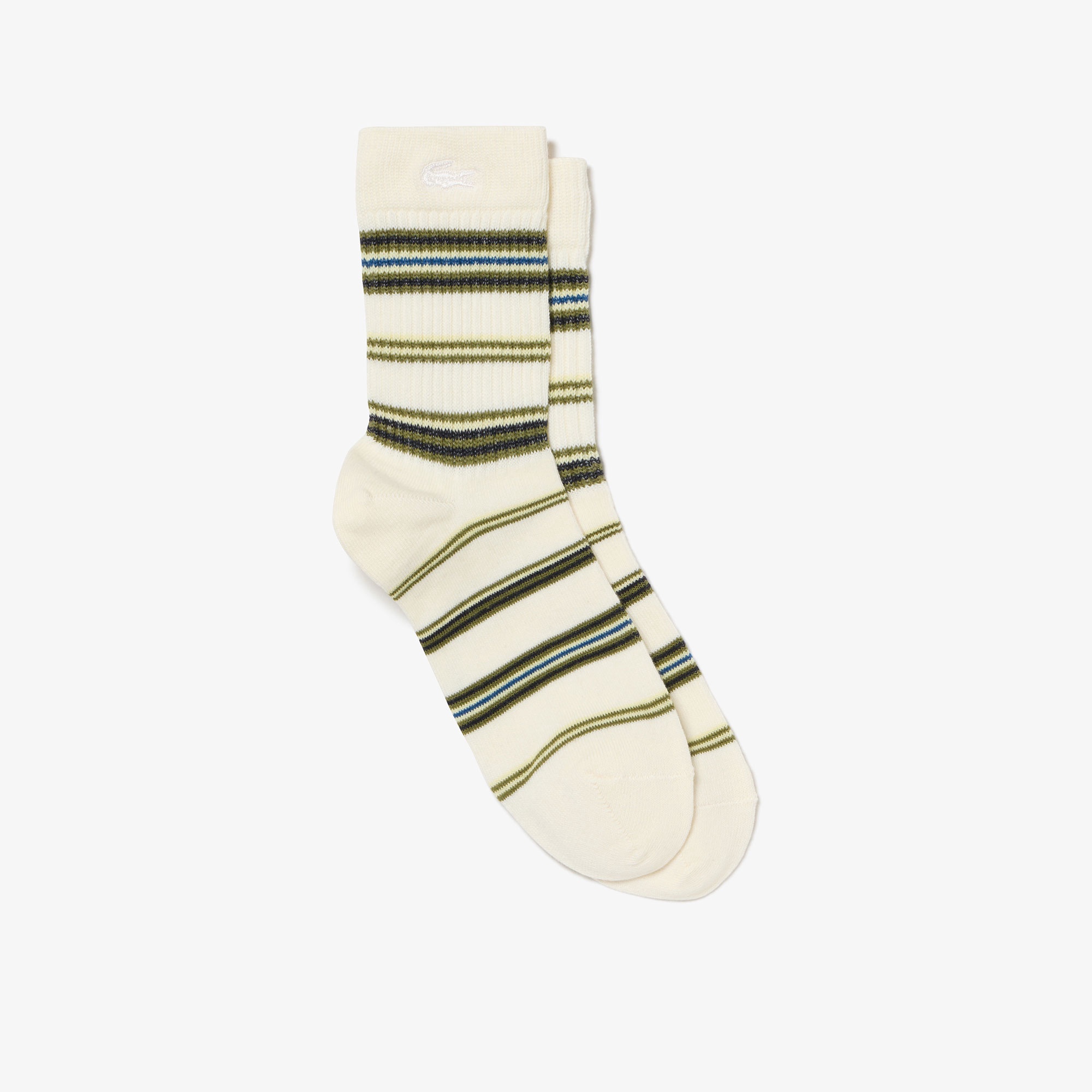 チェッククルーソックス