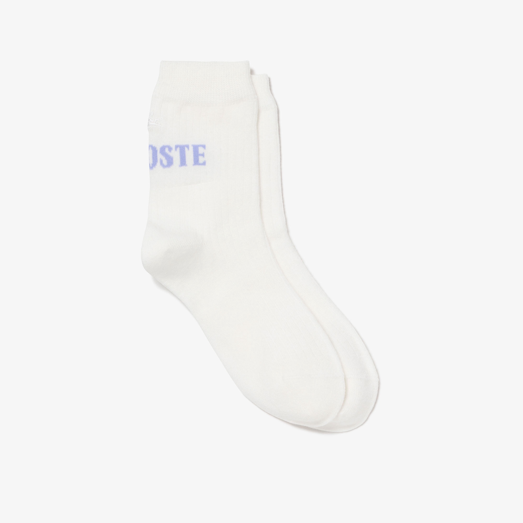 バックロゴジャカードクルーソックス