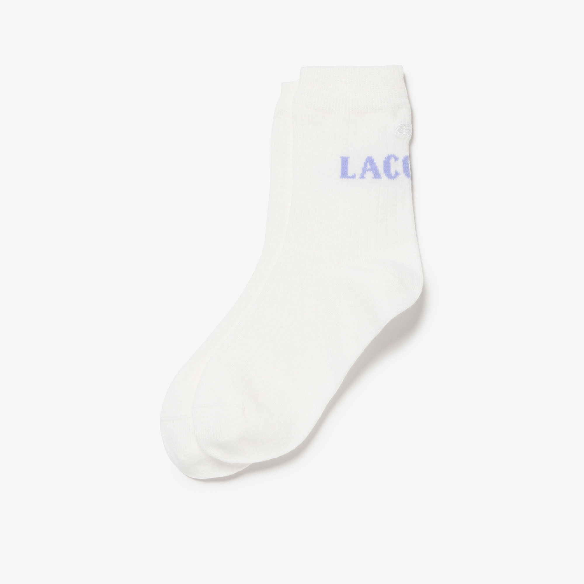 バックロゴジャカードクルーソックス