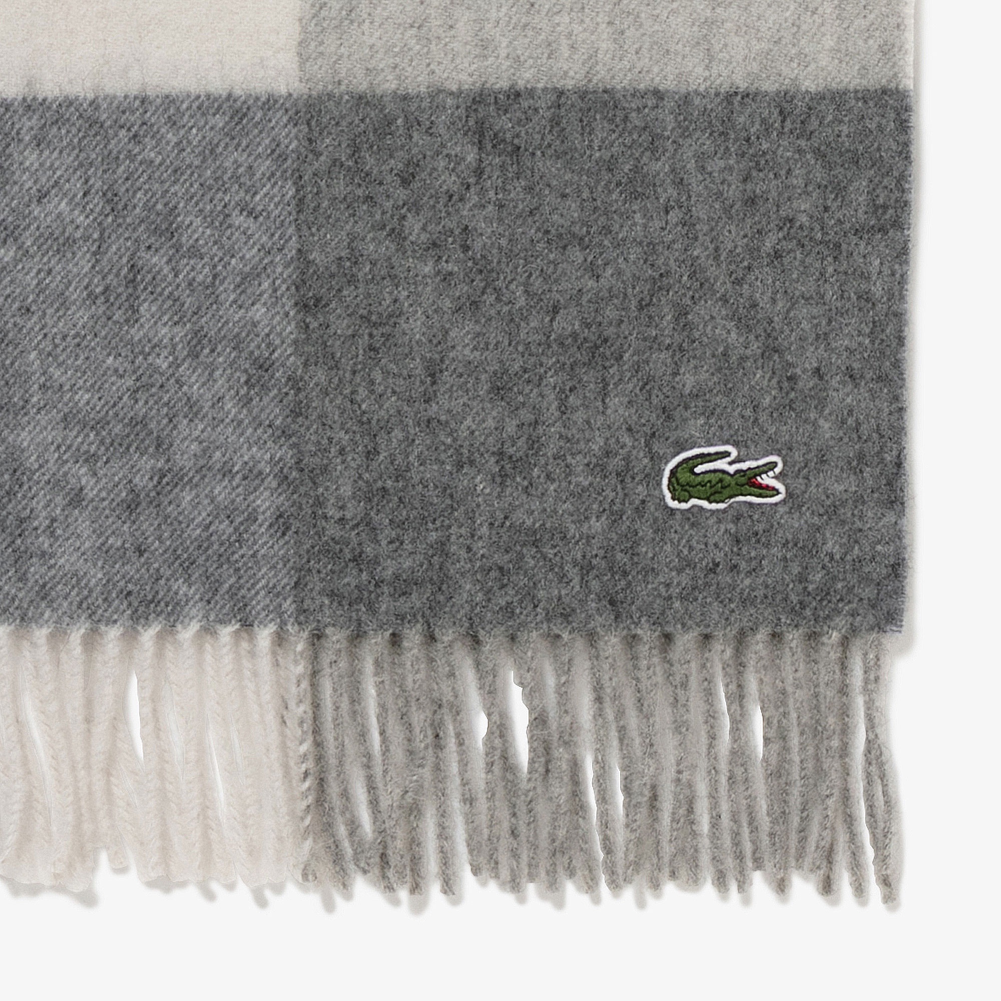 メリノウールブロックチェックマフラー