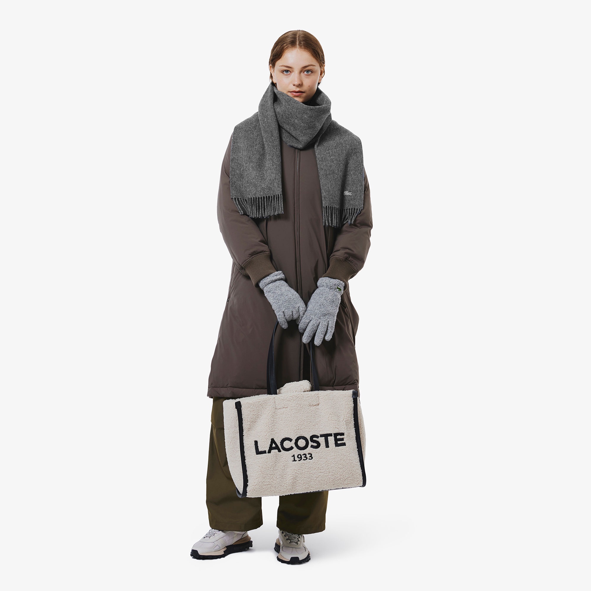 メリノウール大判マフラー