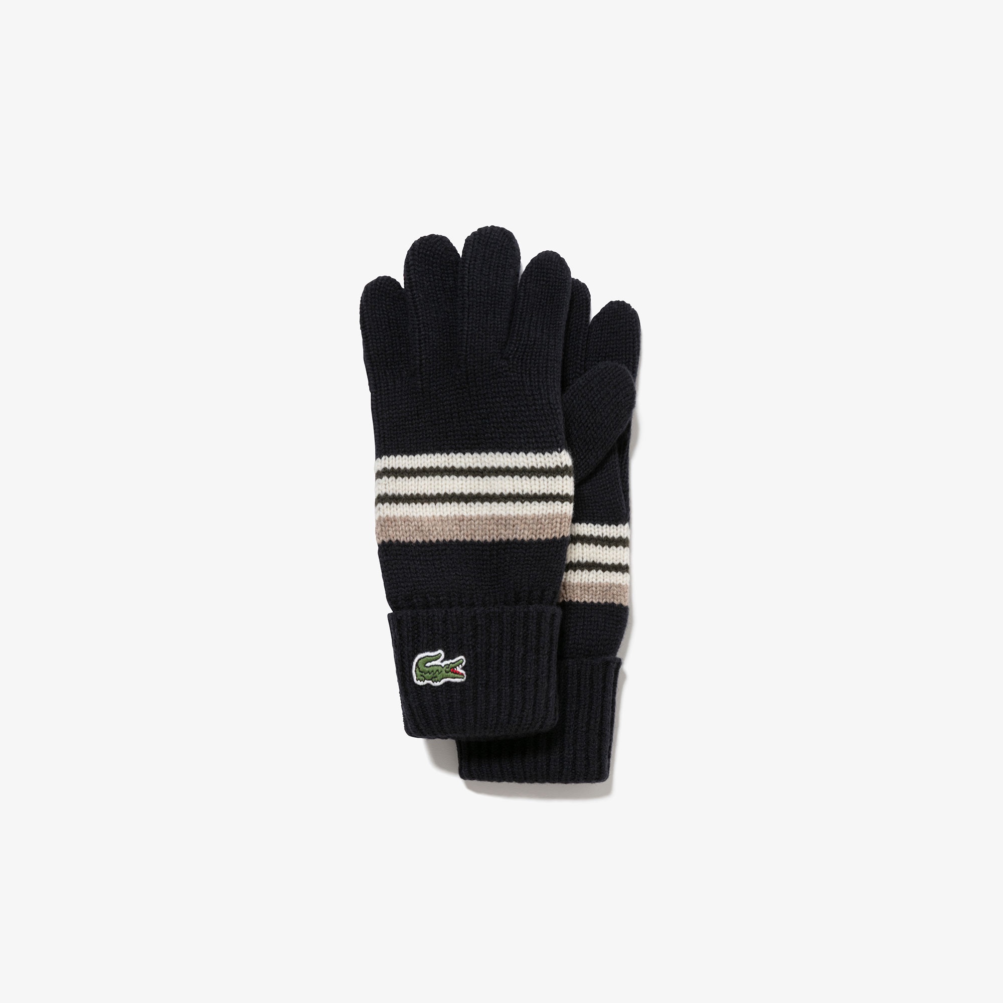 エクストラファインラムウールボーダーニットグローブ