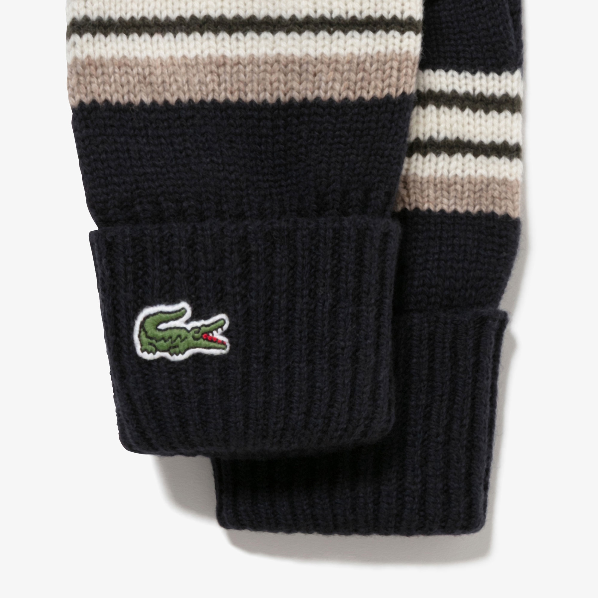 エクストラファインラムウールボーダーニットグローブ