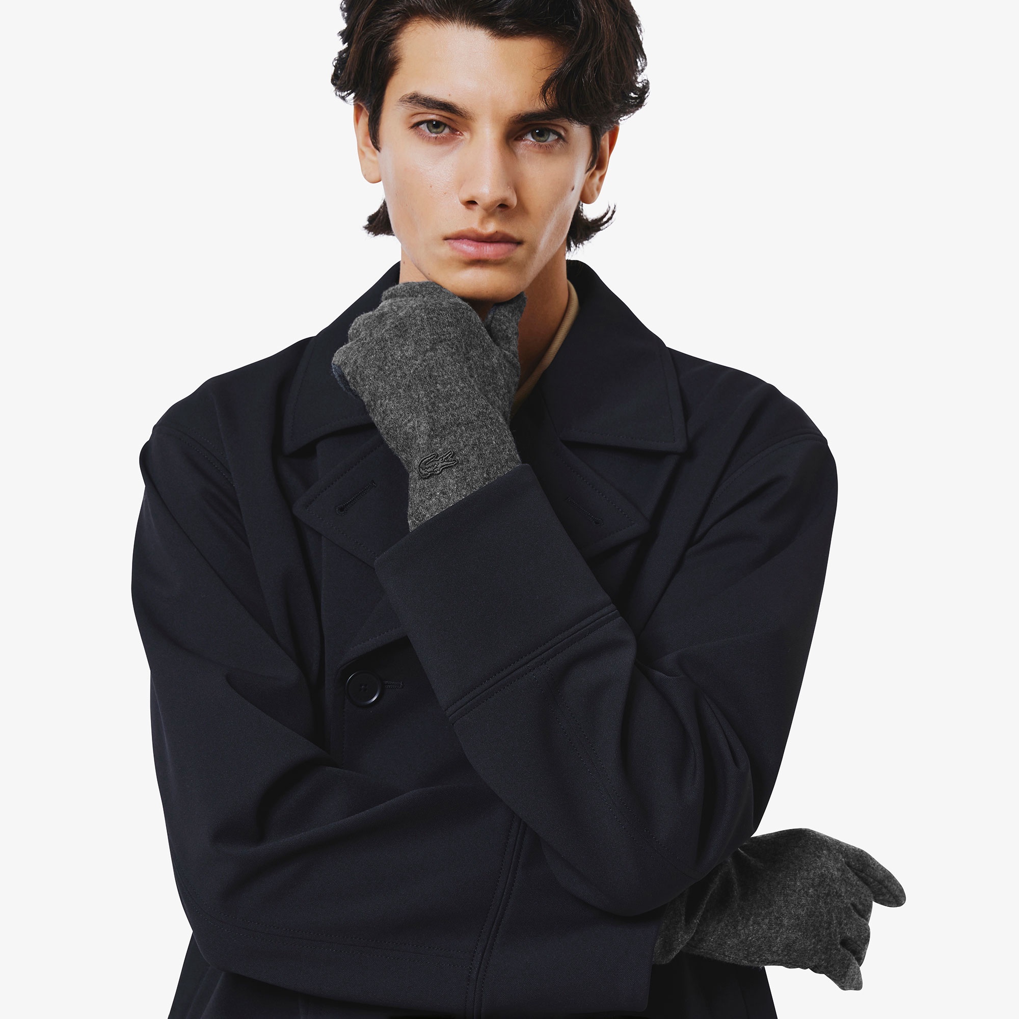 カシミヤブレンドウールジャージグローブ