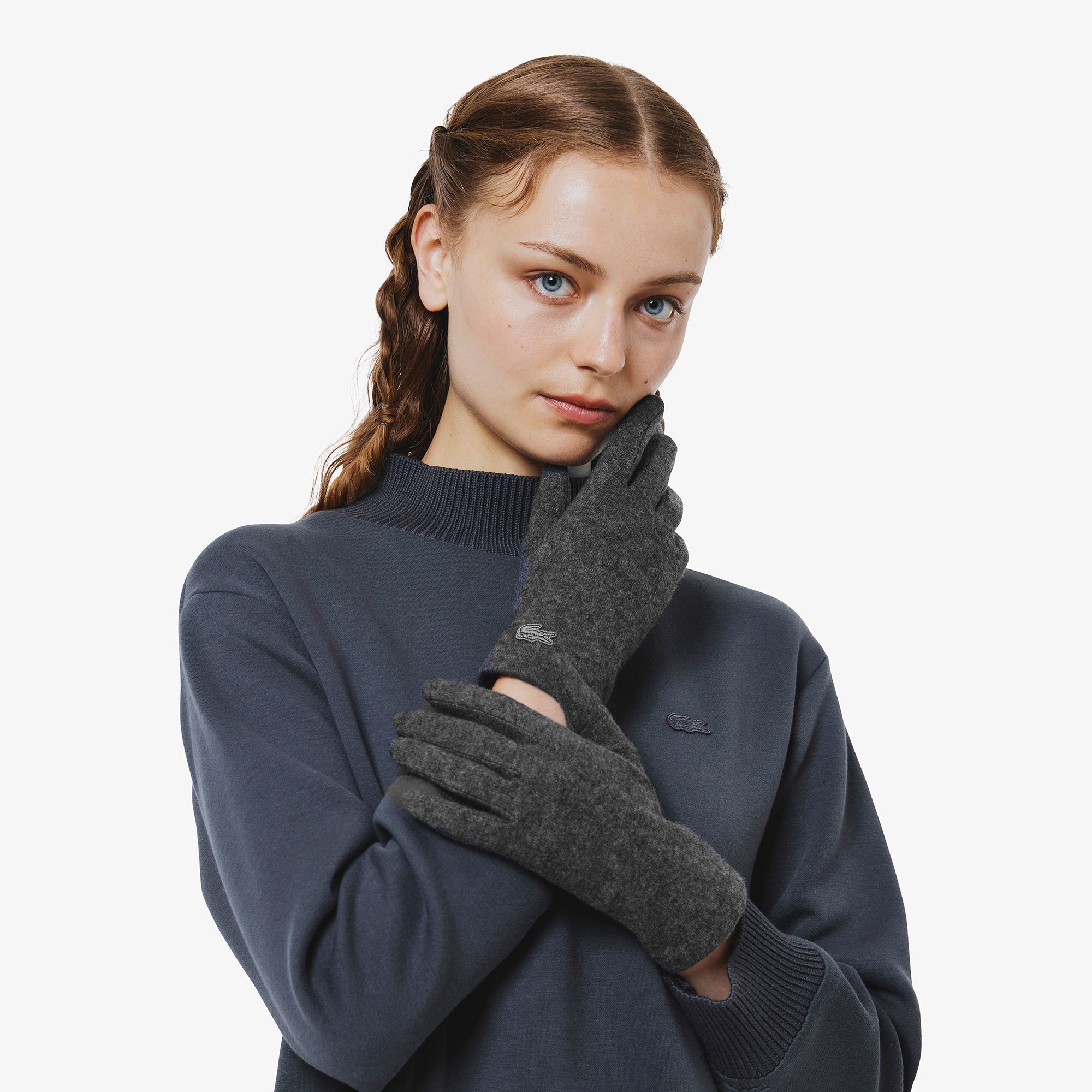 カシミヤブレンドジャージグローブ