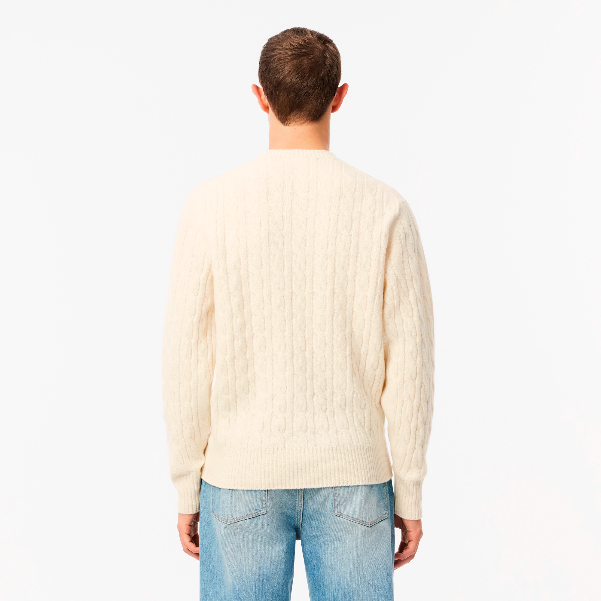 ウールケーブルニット