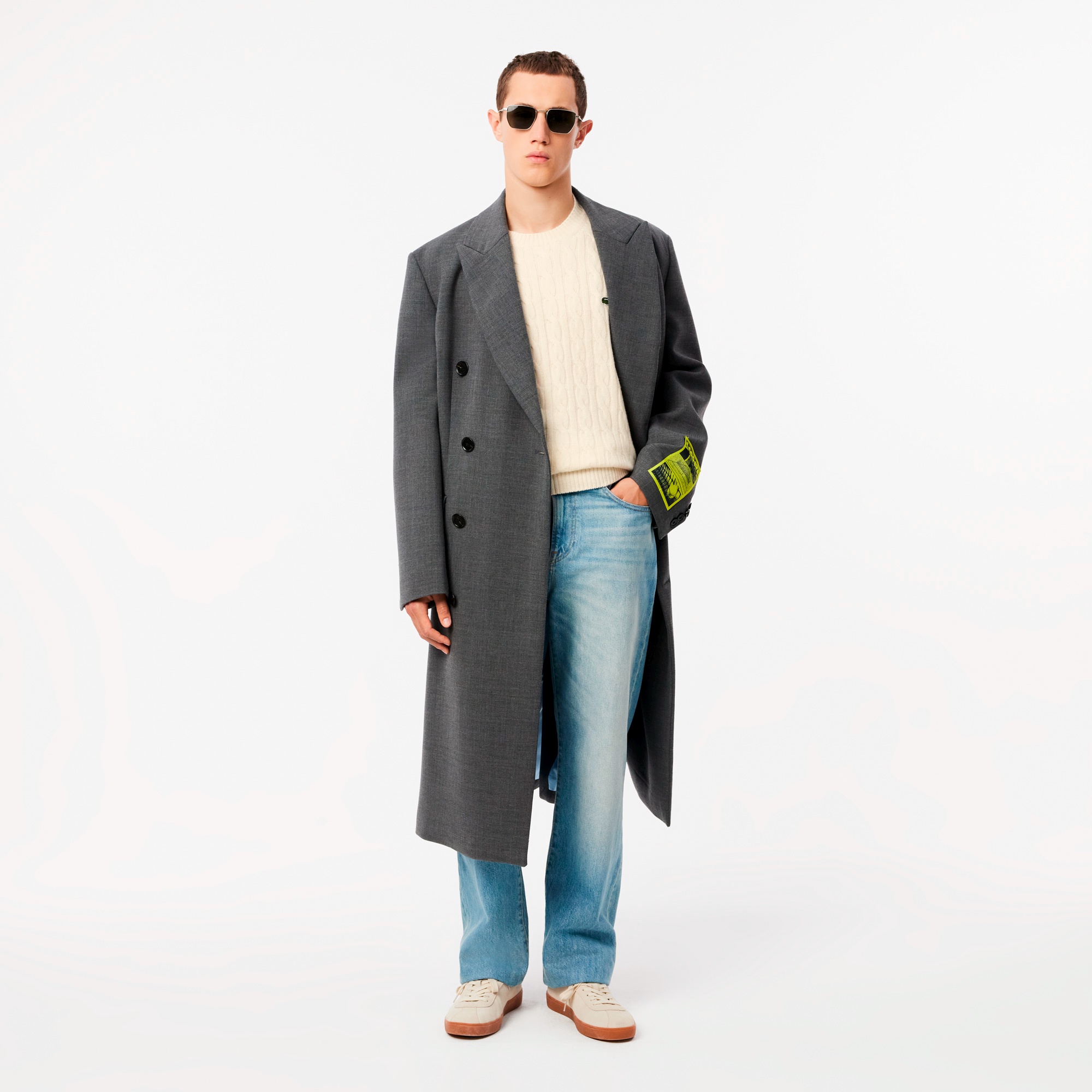 ウールケーブルニット