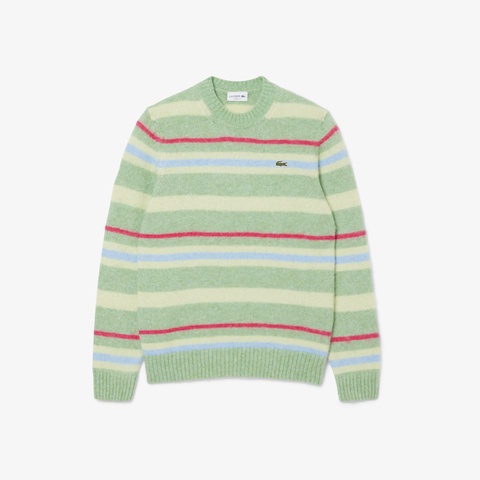 アルパカブレンドボーダーニットセーター