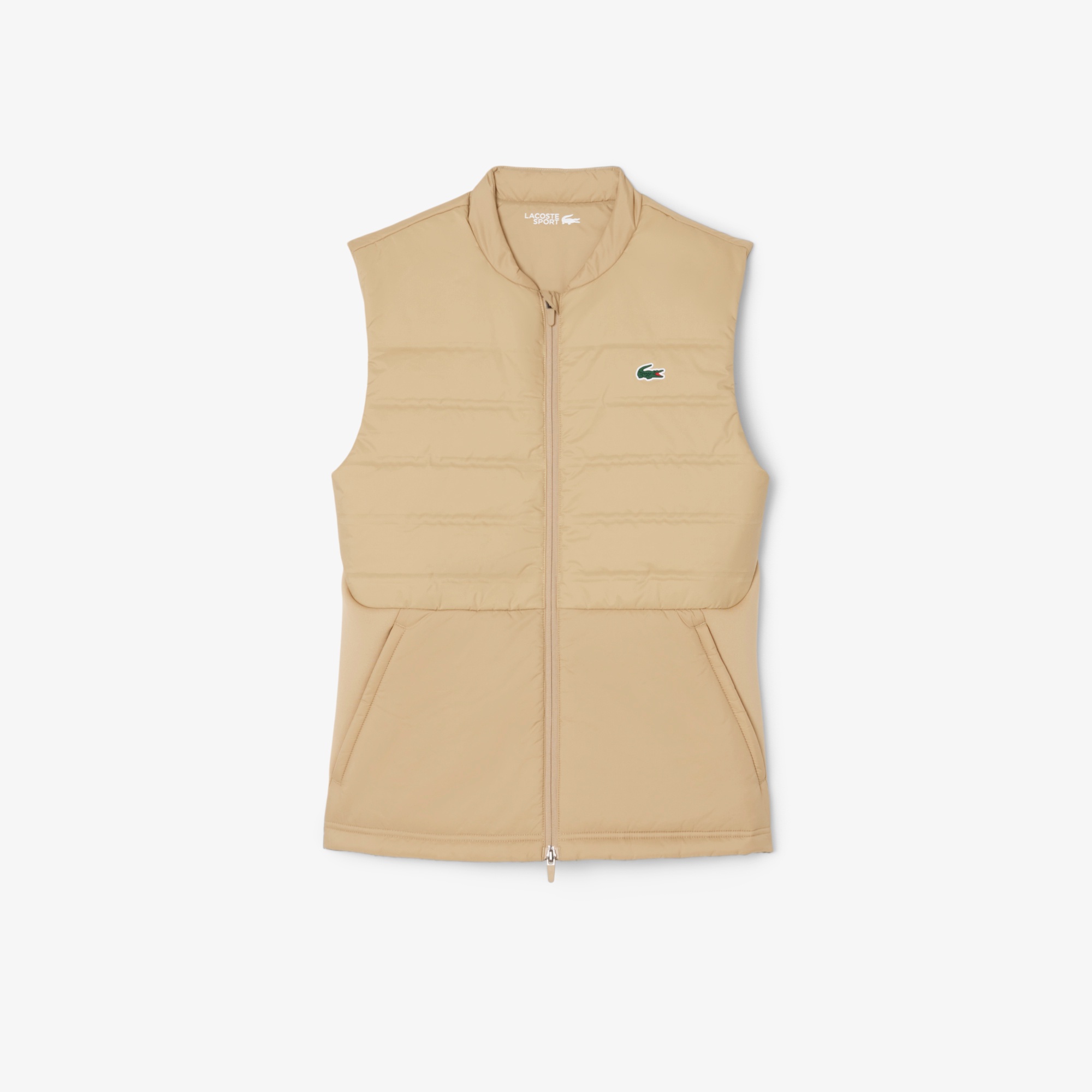 キルティング切り替え中綿ベスト