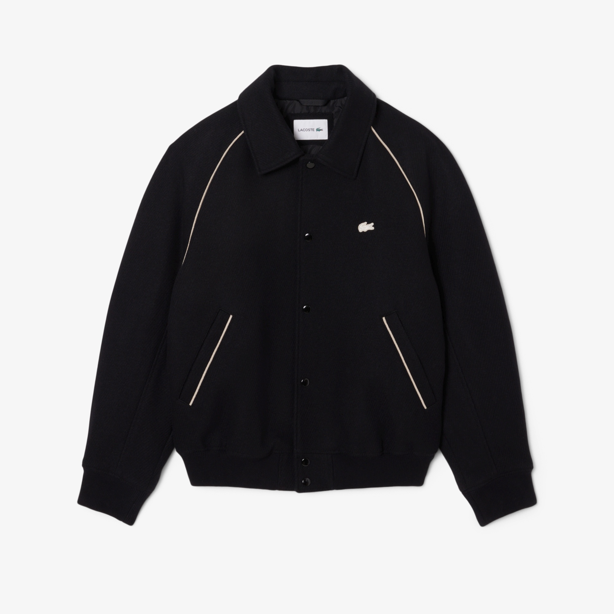 バッジアクセントウールバーシティジャケット