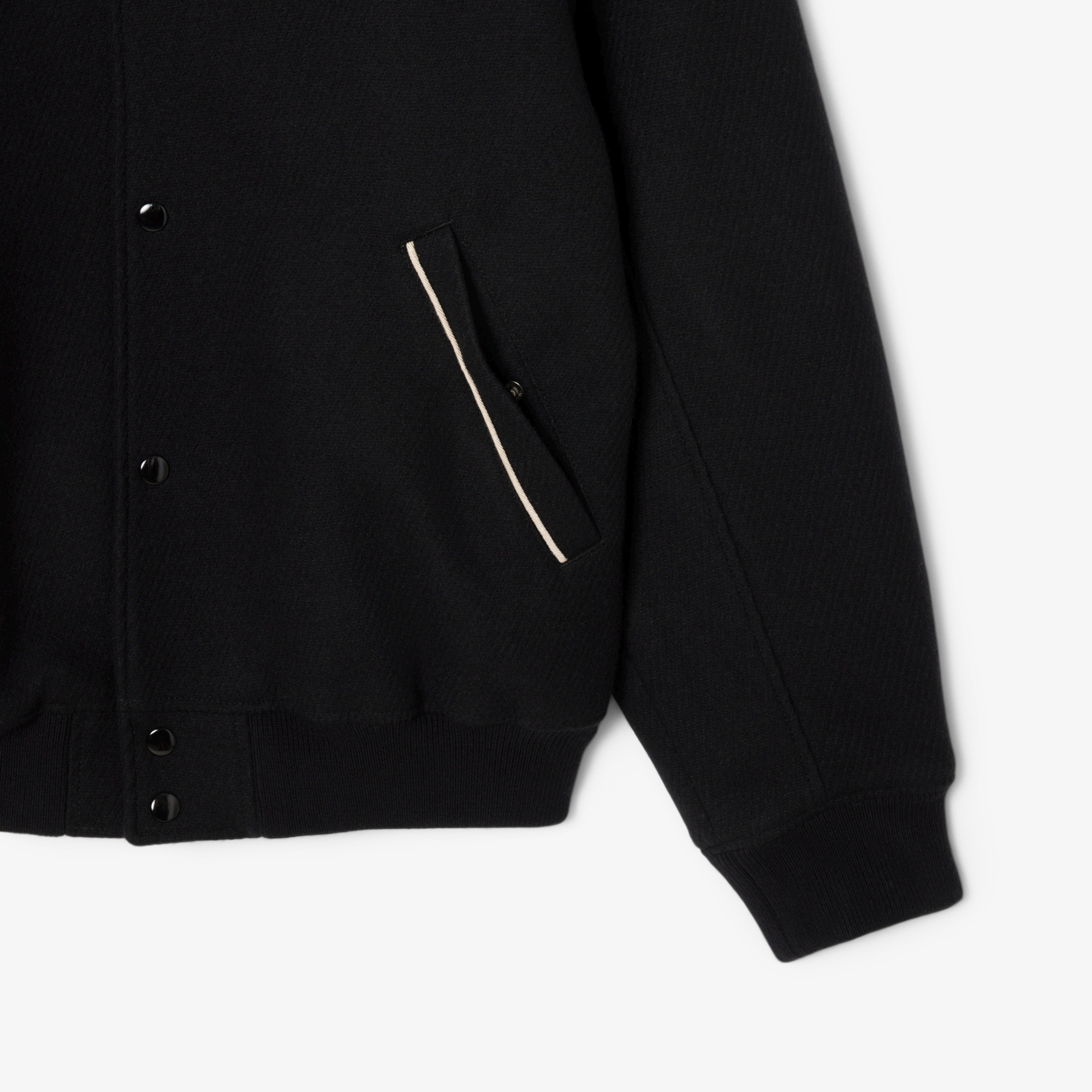 バッジアクセントウールバーシティジャケット