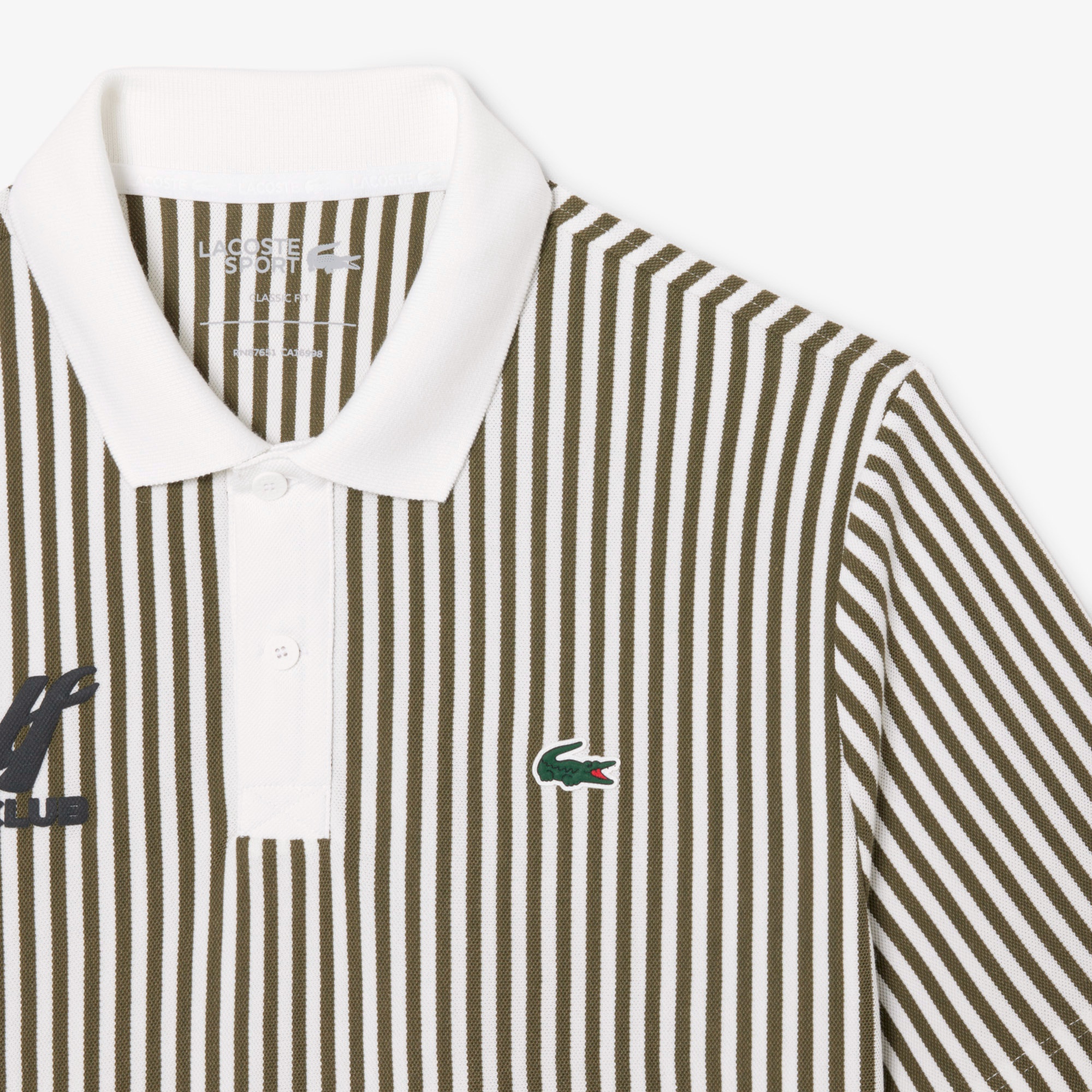 ヒートコントロールストライプポロシャツ