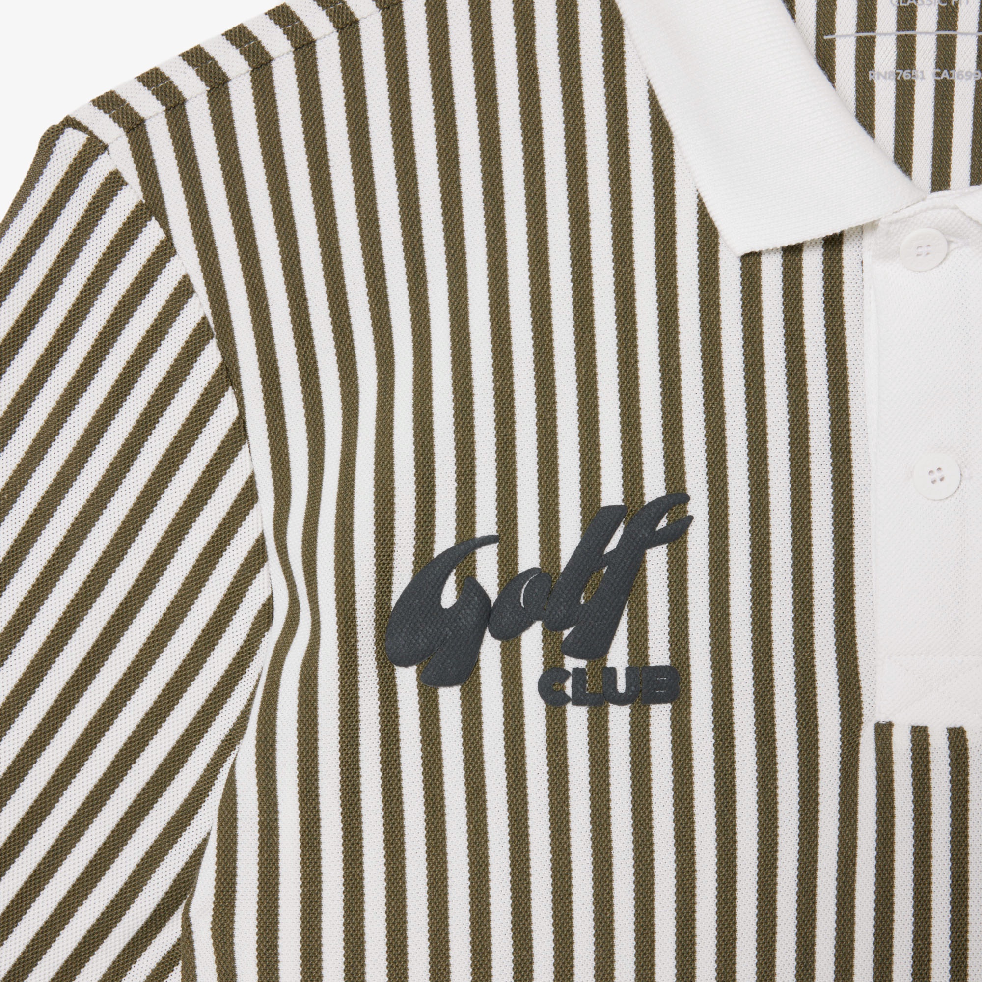 ヒートコントロールストライプポロシャツ