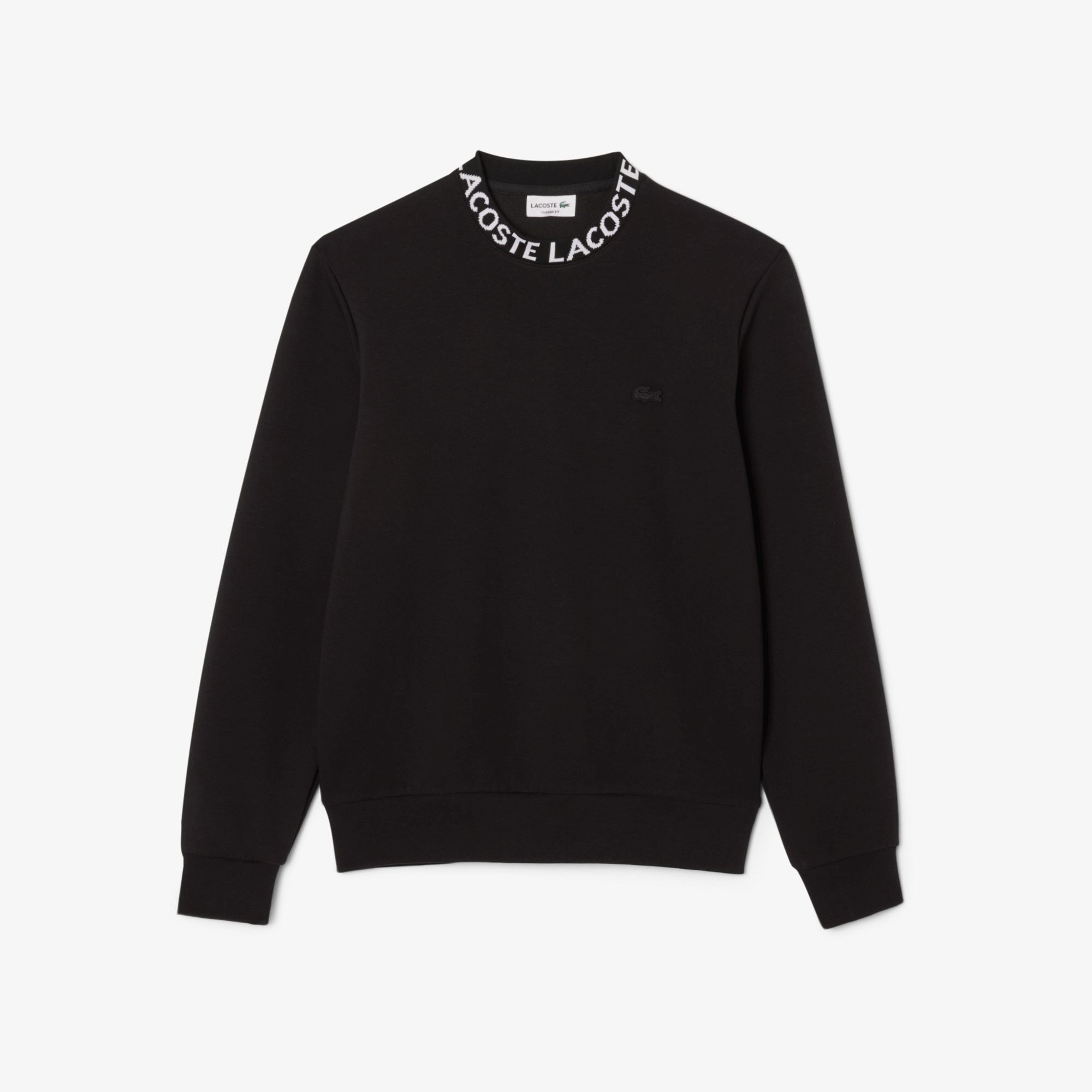 ジャカードネッククルーネックスウェット