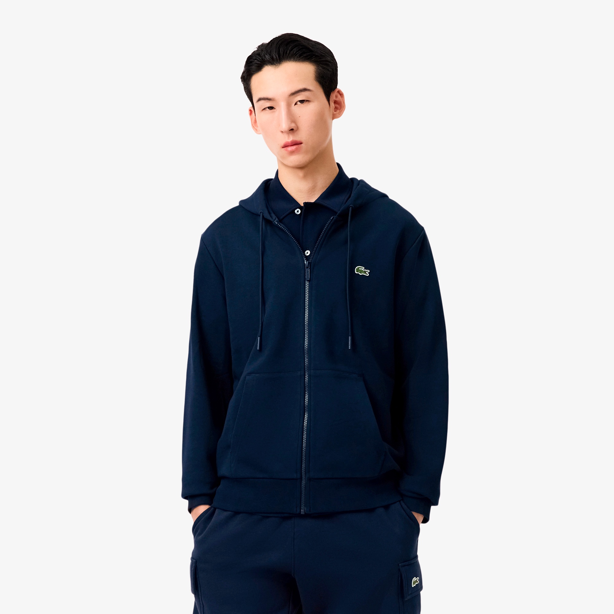 エッセンシャルジップスウェットフーディー