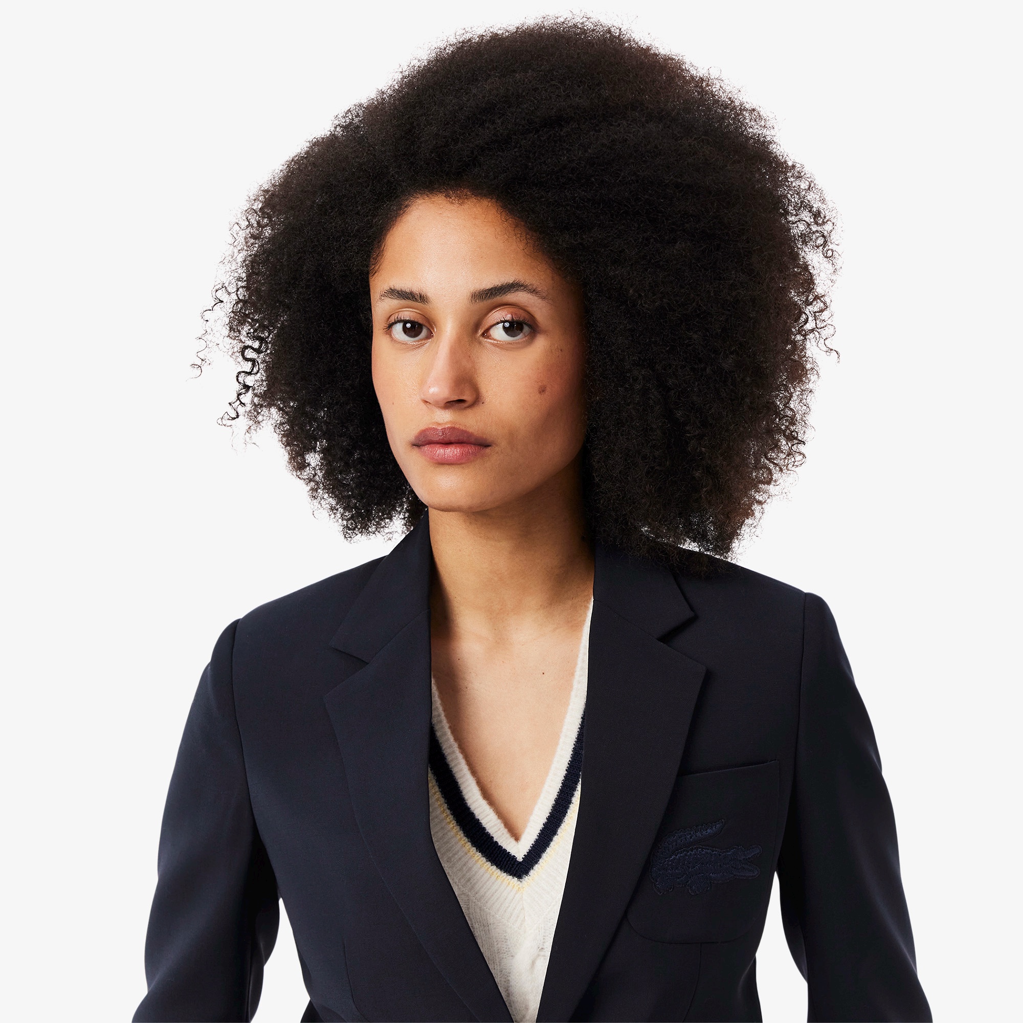 スリムフィットウールブレンドブレザー