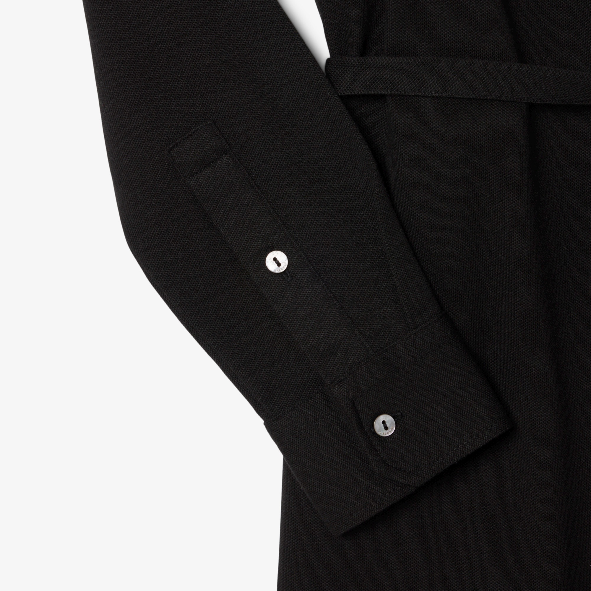 ポロシャツディテールラップドレス