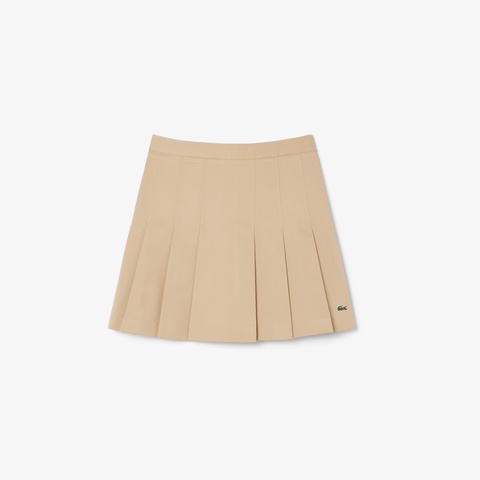 ストレッチコットンプリーツスカート