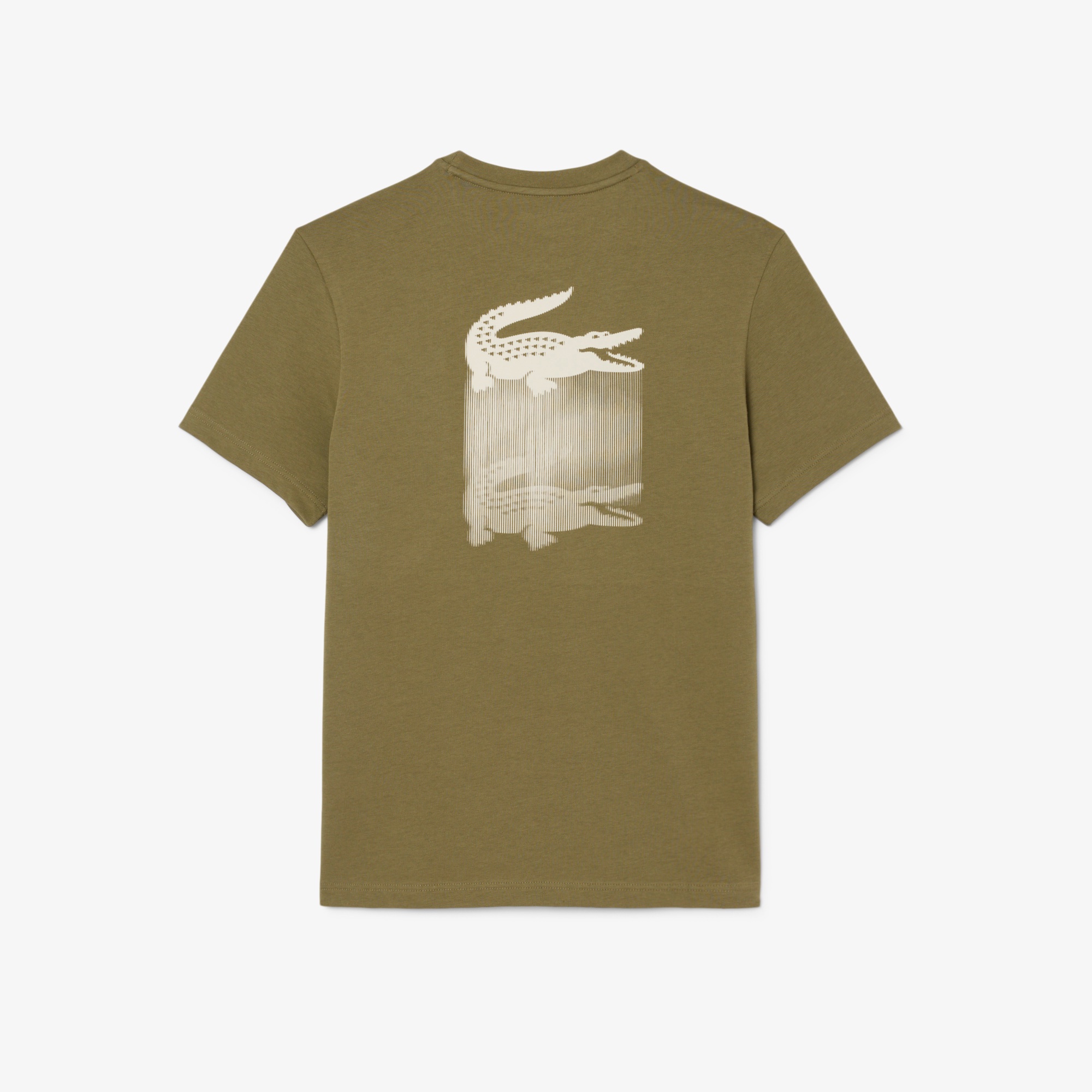 フェイドエフェクトワニロゴバックプリントウルトラドライTシャツ