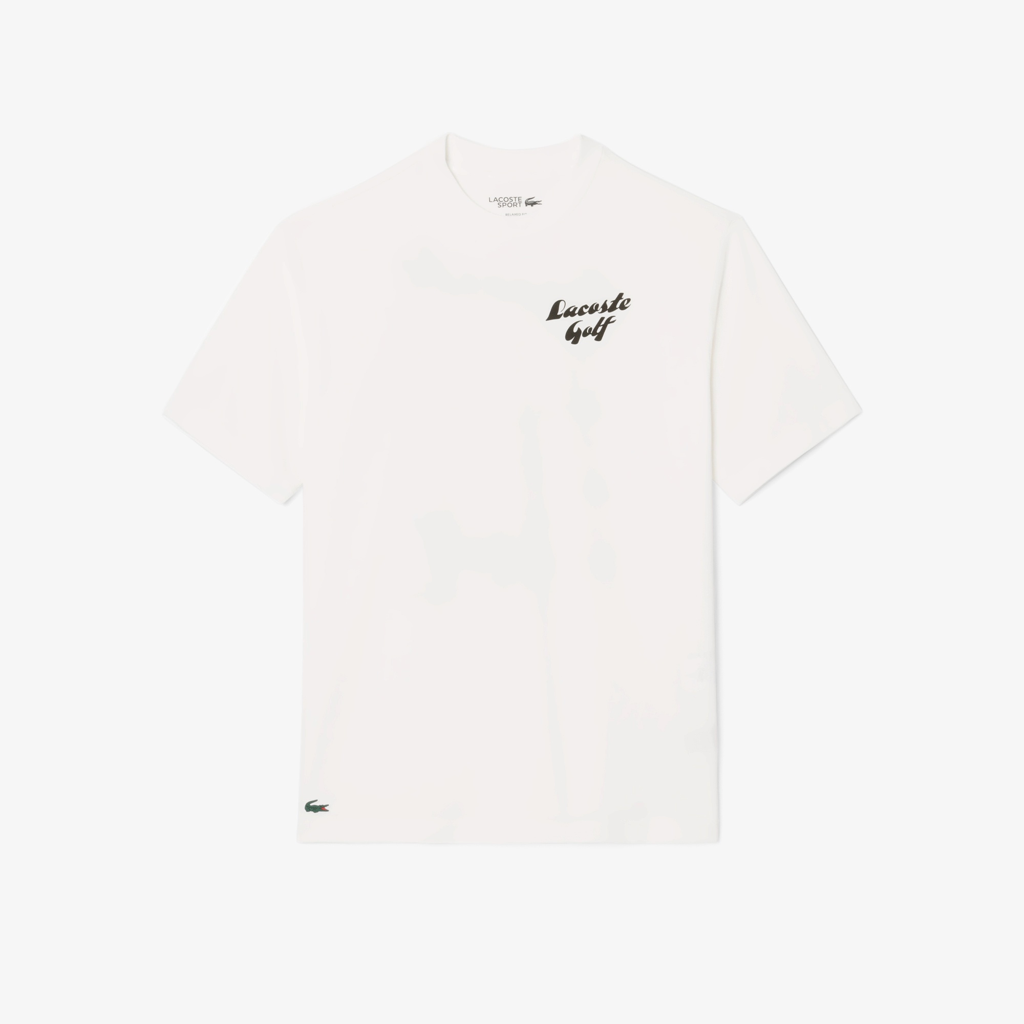 ラコステゴルフウルトラドライバックプリントTシャツ