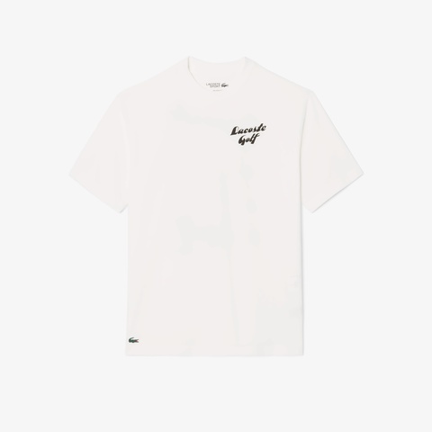 ラコステゴルフウルトラドライバックプリントTシャツ