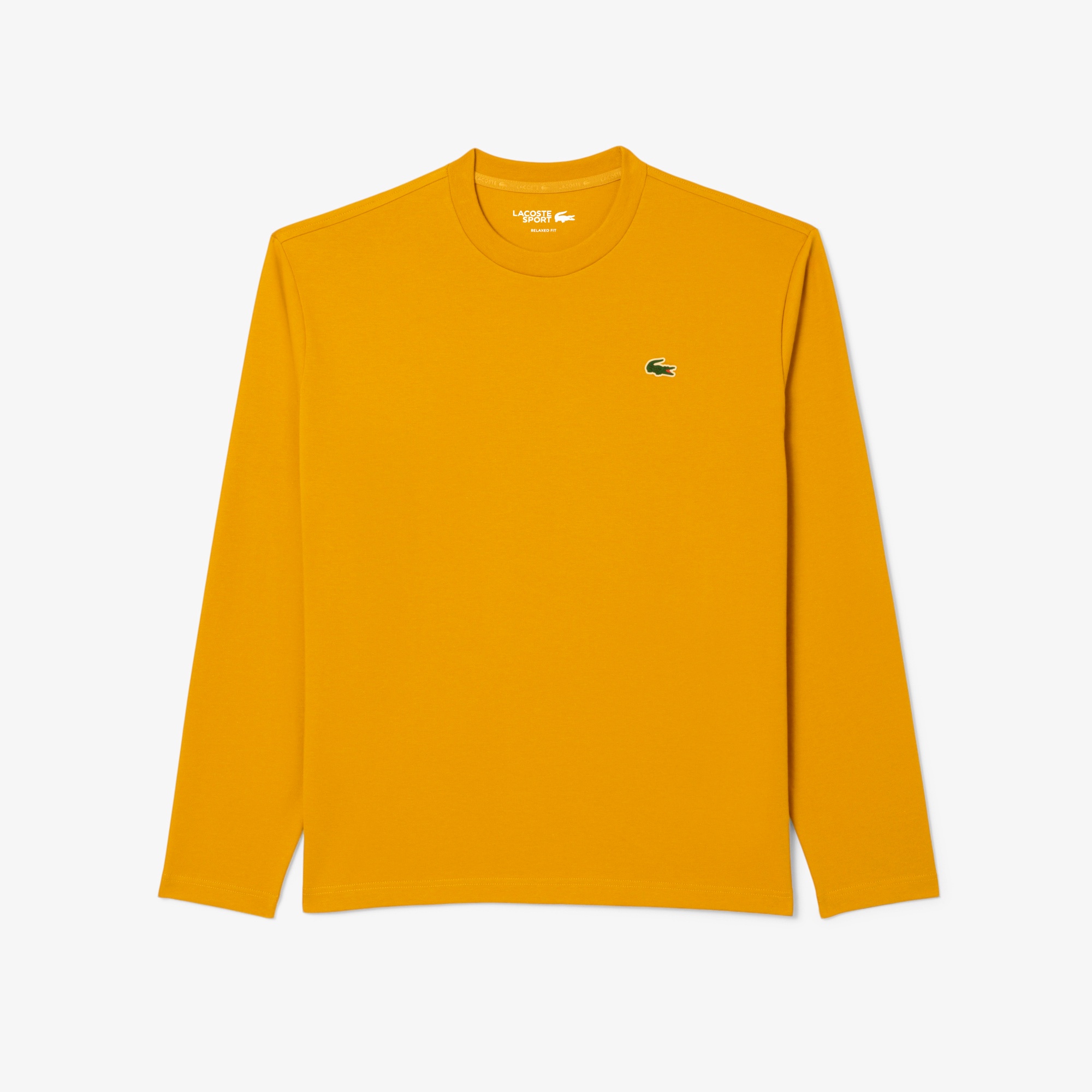 ラコステゴルフバックプリントウルトラドライロングスリーブTシャツ