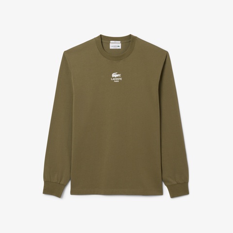 ワンポイントプリントロングスリーブTシャツ