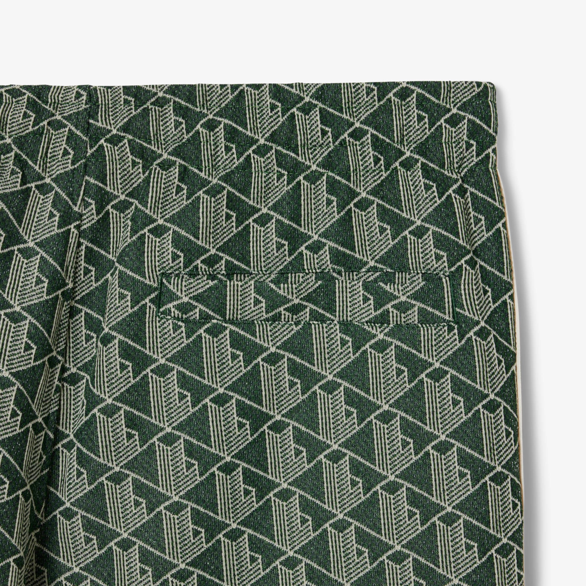 サイドテーピングモノグラムジャカードトラックパンツ