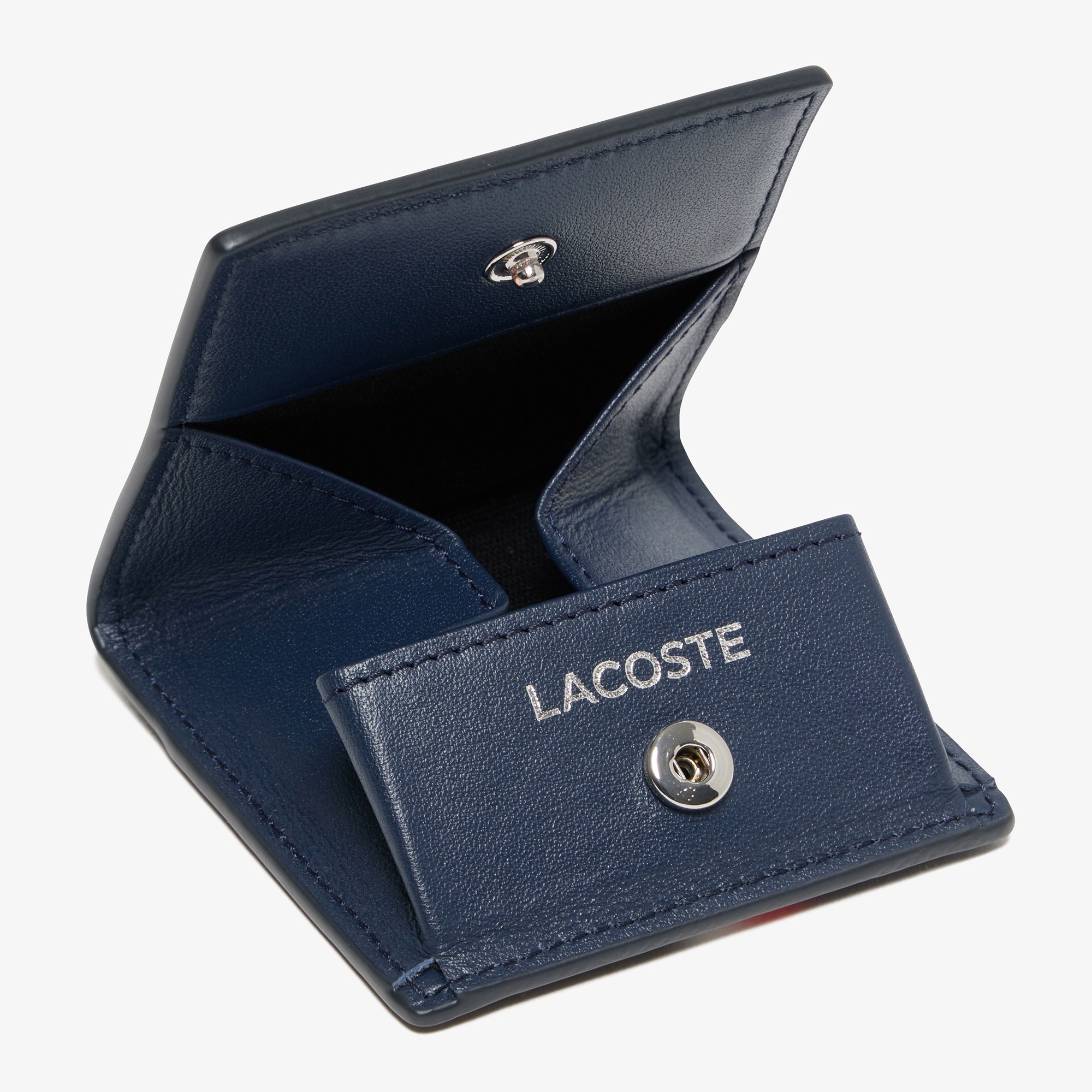 トリコロールプリントレザーコインケース