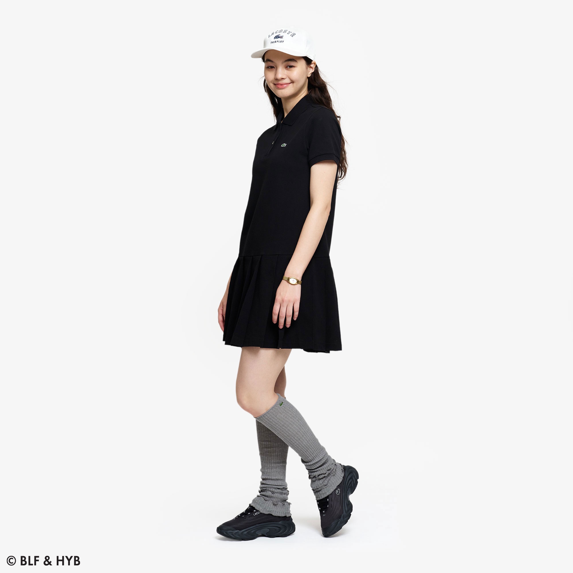 バックプリントミニ ポロドレス