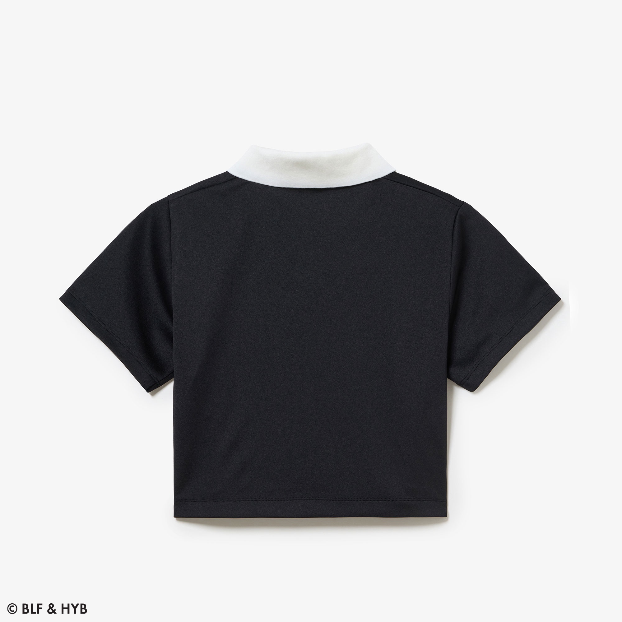 厚盛りプリントクロップドゲーム ポロシャツ