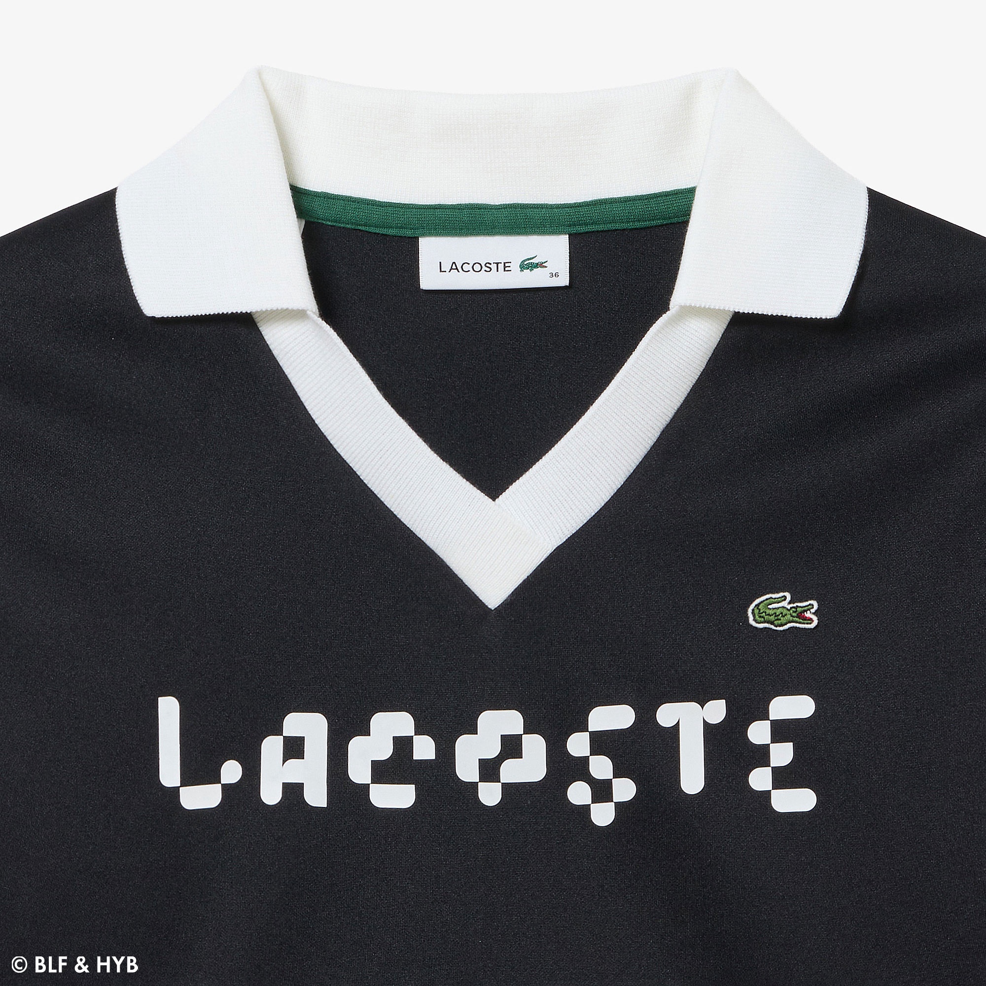 厚盛りプリントクロップドゲーム ポロシャツ