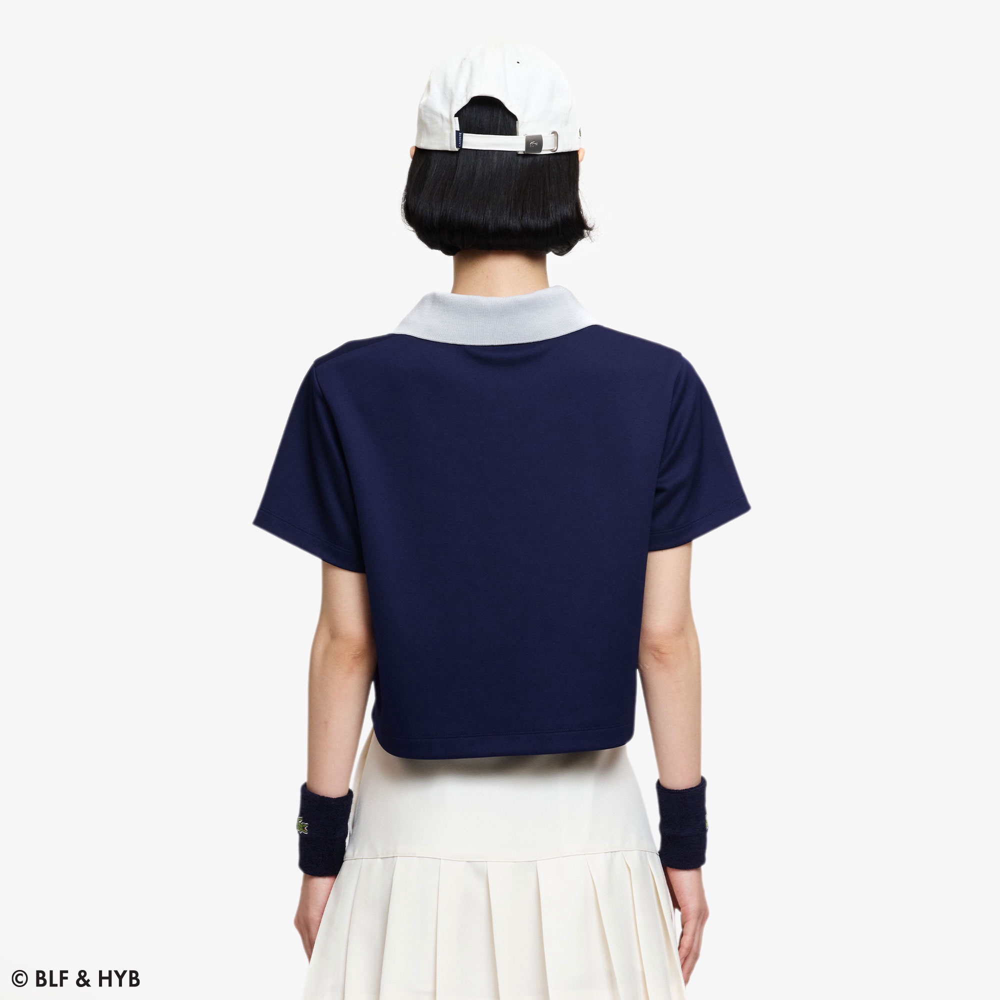 厚盛りプリントクロップドゲーム ポロシャツ