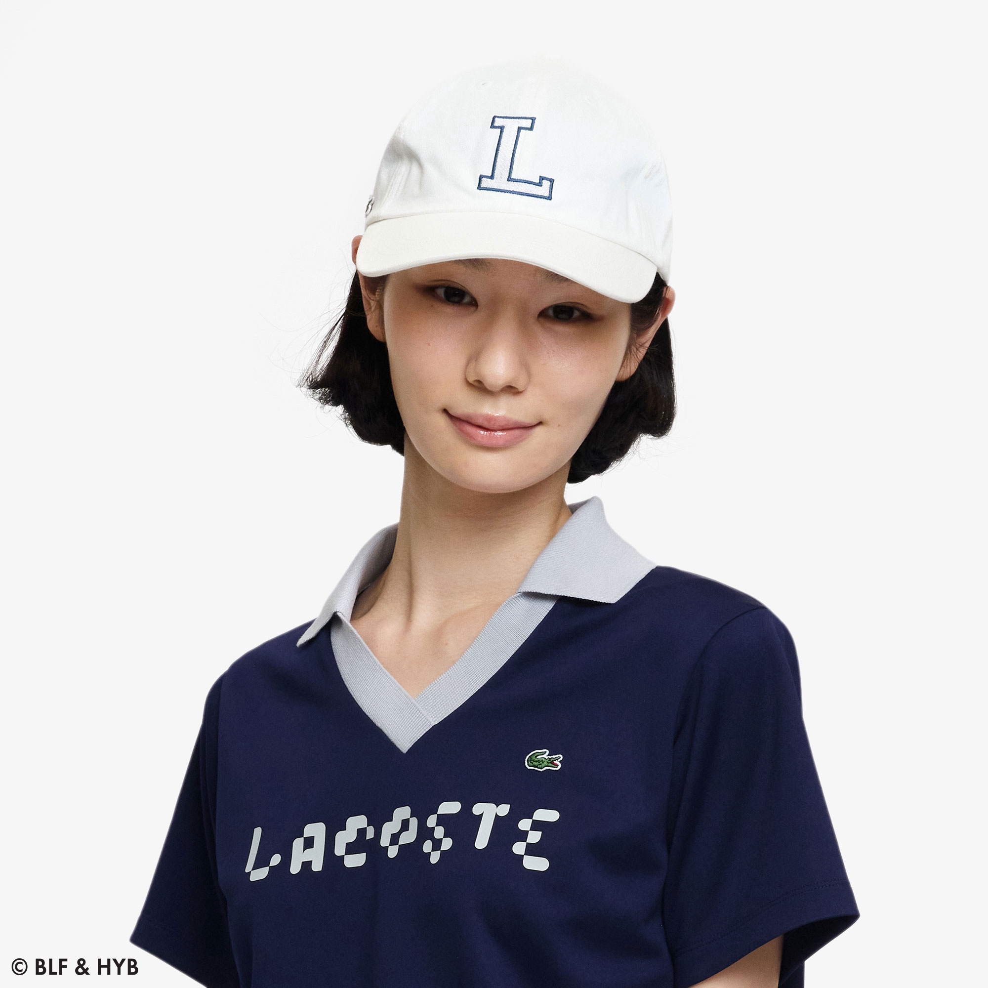 厚盛りプリントクロップドゲーム ポロシャツ