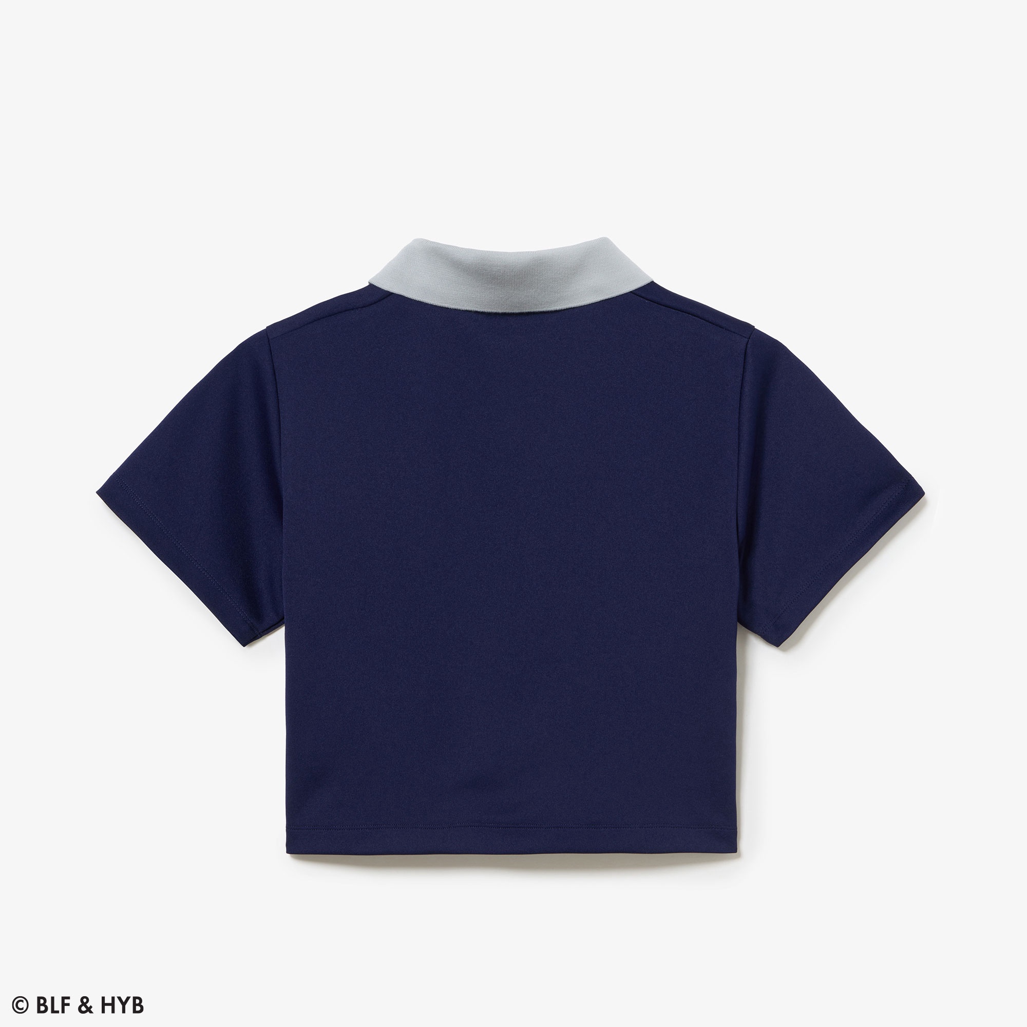 厚盛りプリントクロップドゲーム ポロシャツ