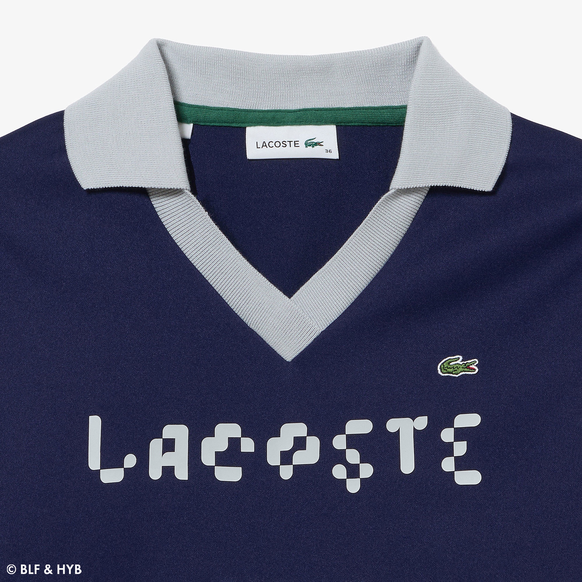 厚盛りプリントクロップドゲーム ポロシャツ