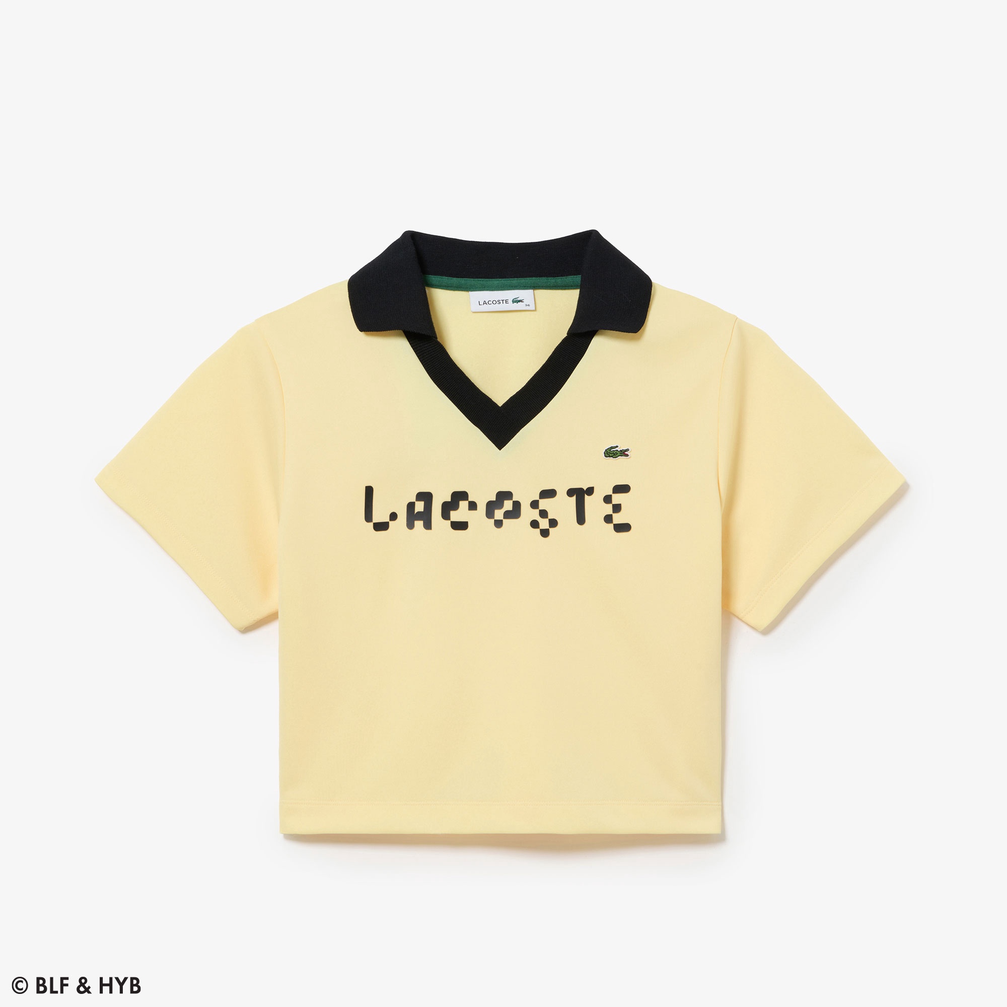 厚盛りプリントクロップドゲーム ポロシャツ