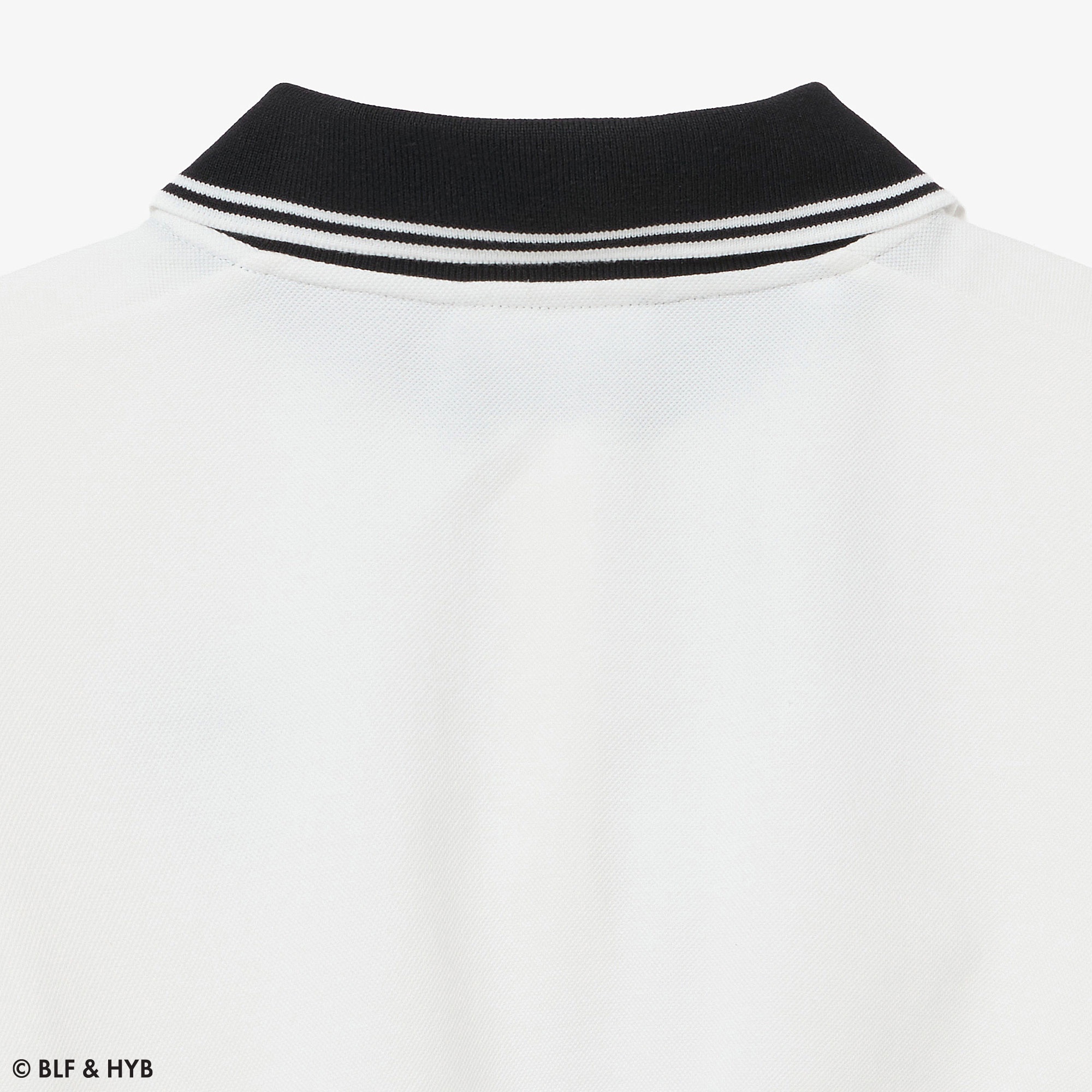 ロゴ刺繍クロップドリボン ポロシャツ